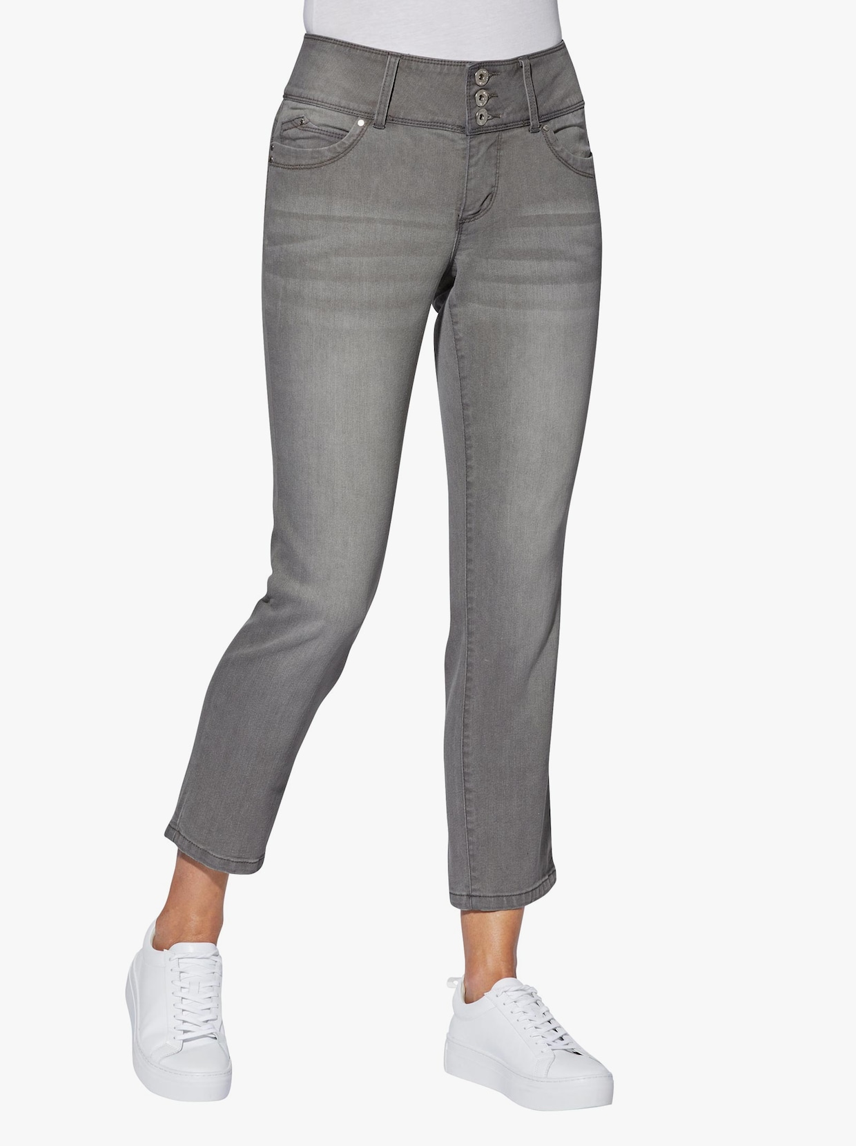 7/8-Jeans - grey-denim