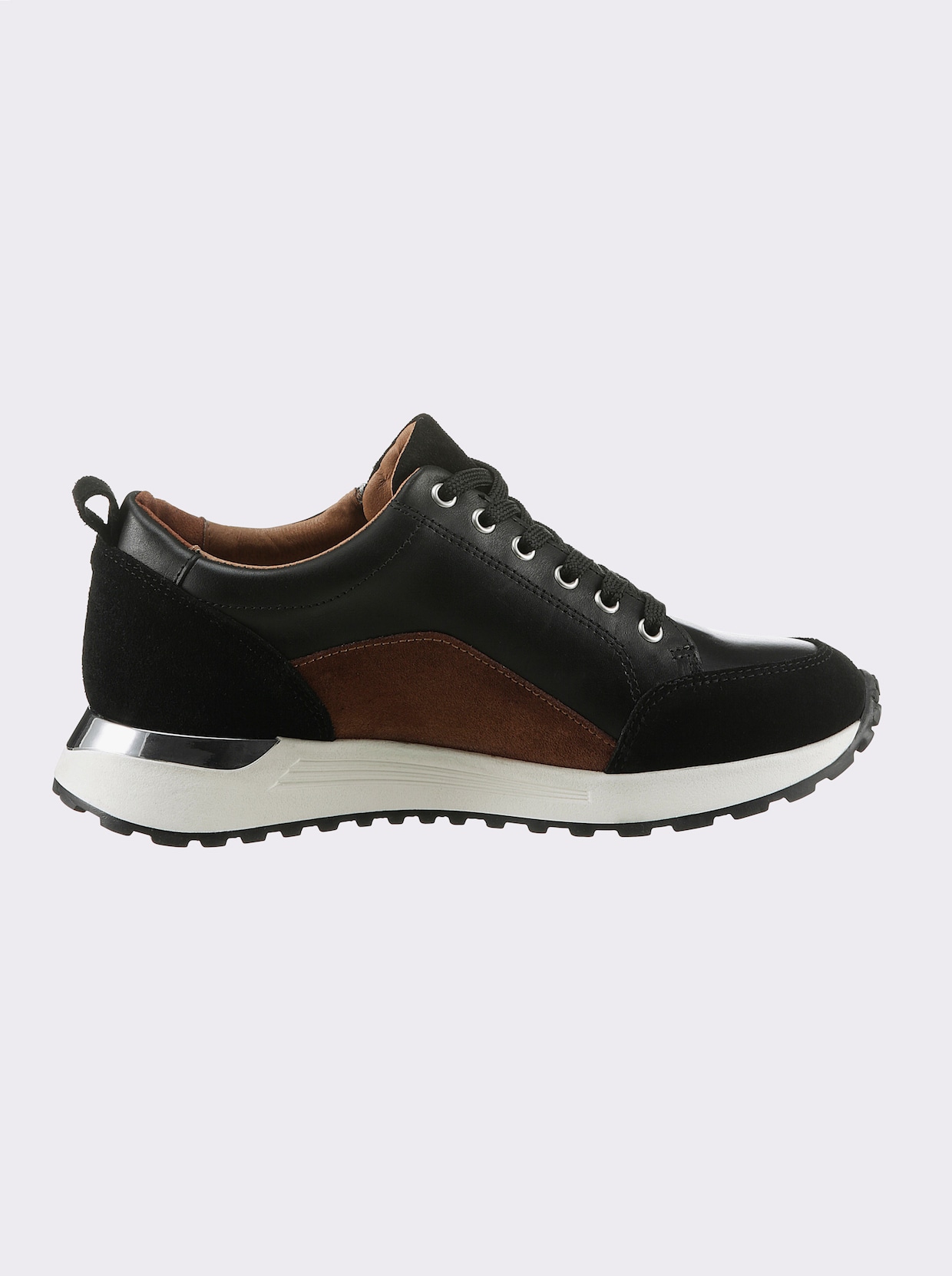 heine Sneaker - zwart/bruin