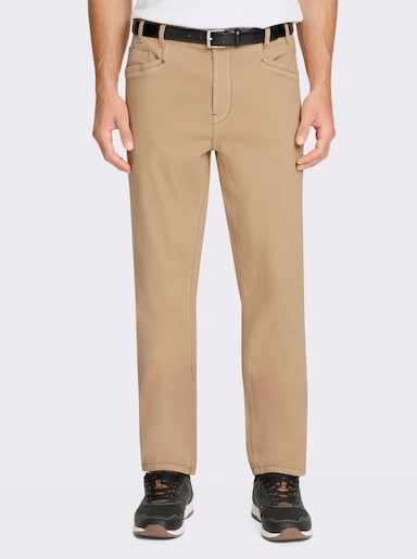 Marco Donati 5-Pocket-Jeans aus Baumwoll-Stretch - camel