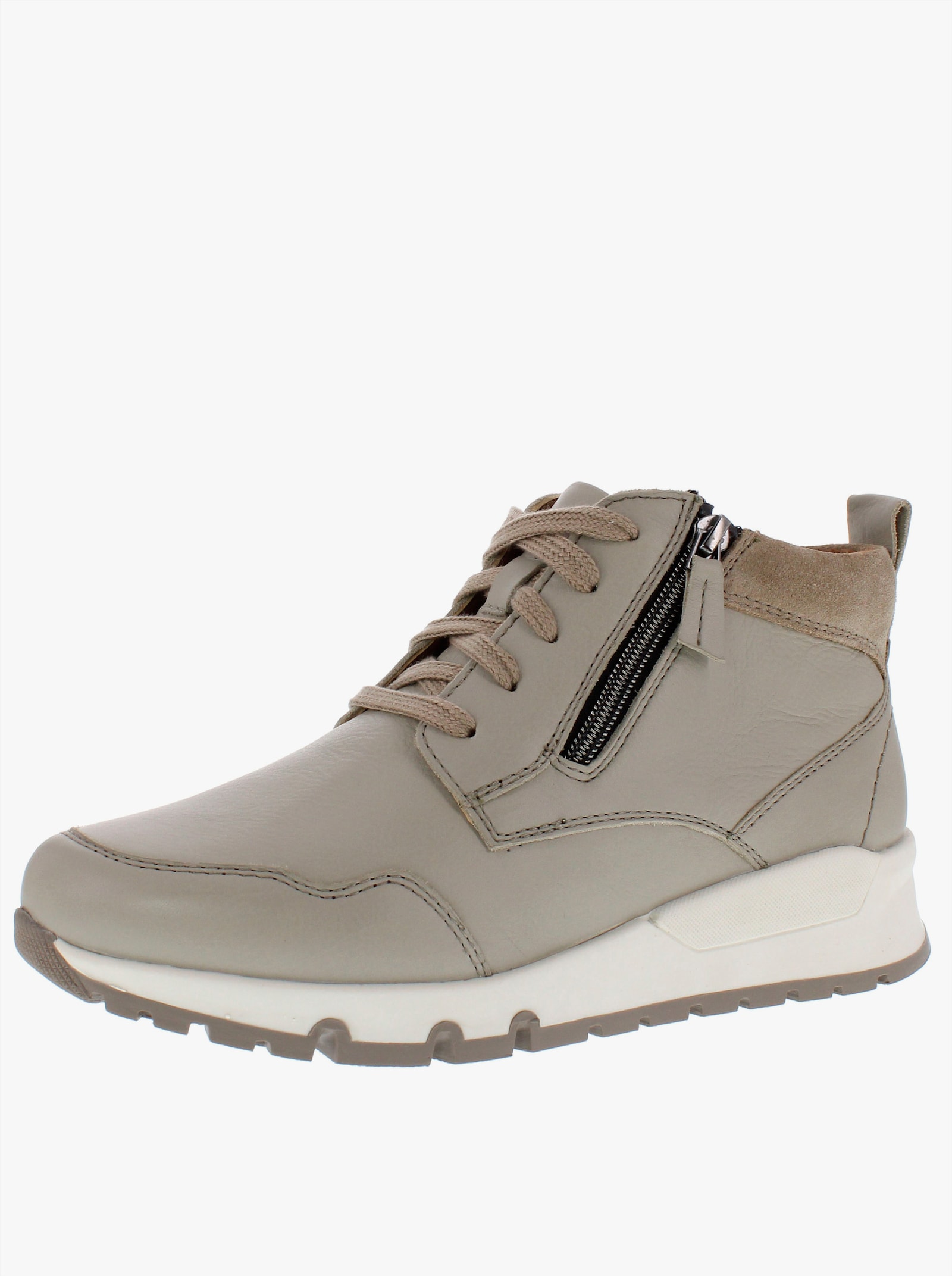 Stiefelette für kräftige Füße - steingrau