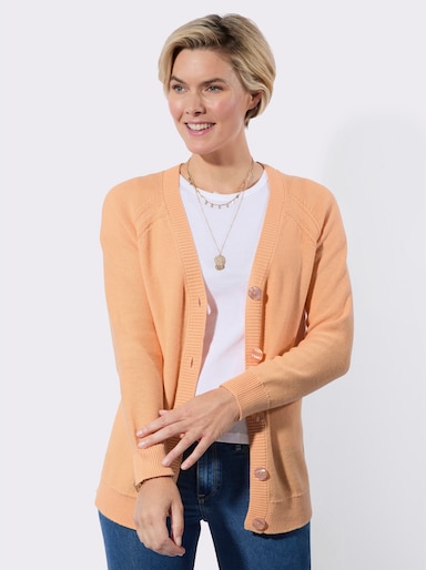 Strickjacke - apricot
