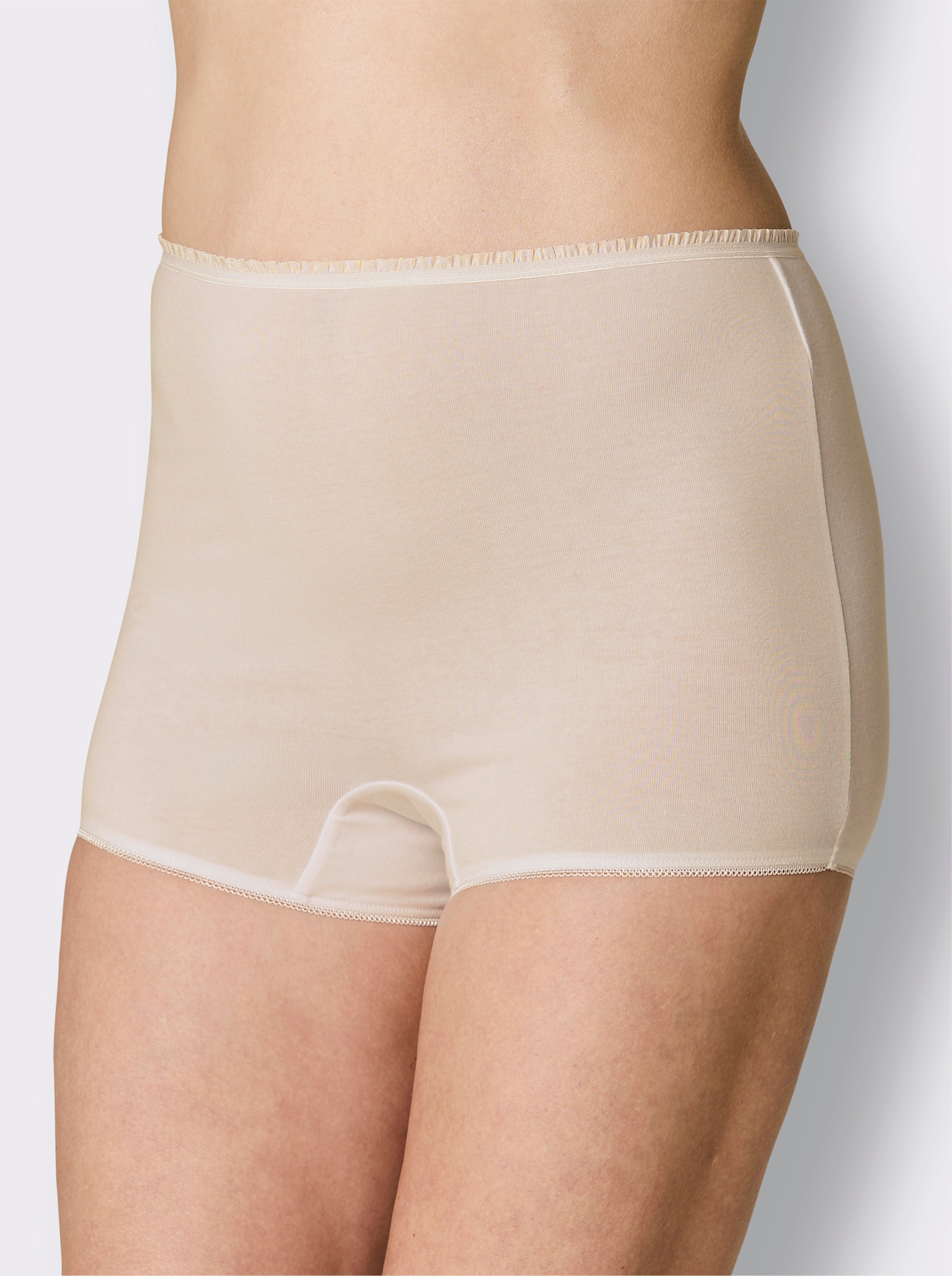 wäschepur Panty mit elastischem Zierbund - elfenbein