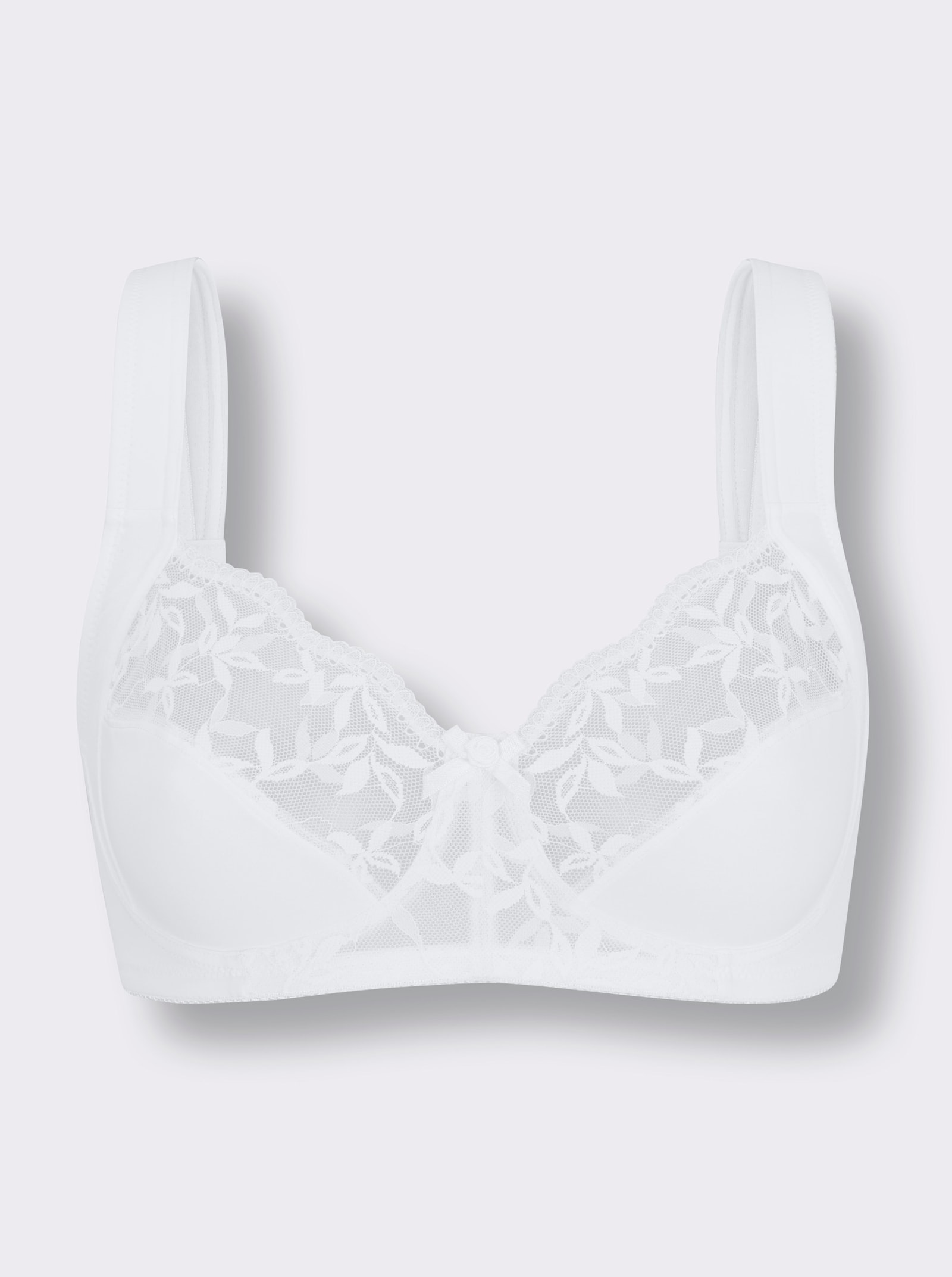 wäschepur BH ohne Bügel - weiß
