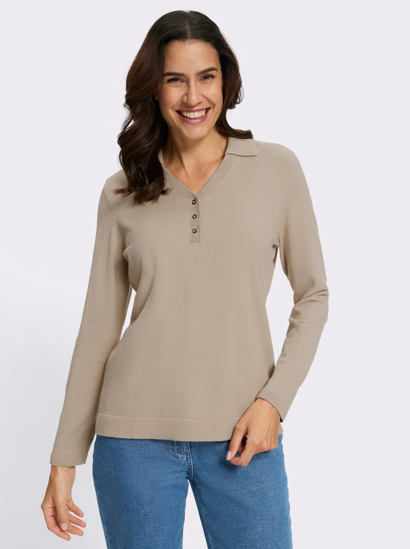 Polopullover - sesam