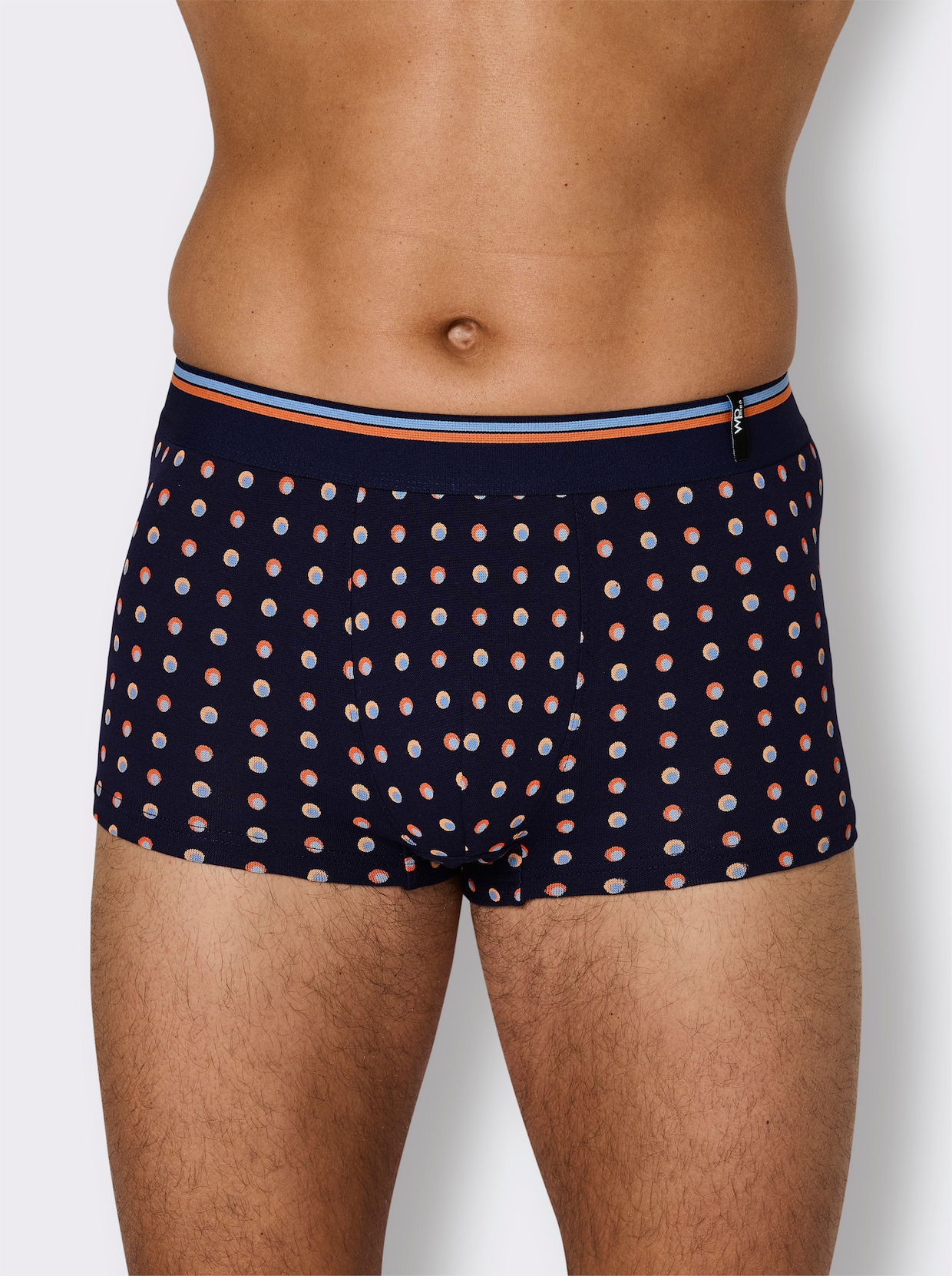 wäschepur men Pants - marine-getupft + marine-gestreift