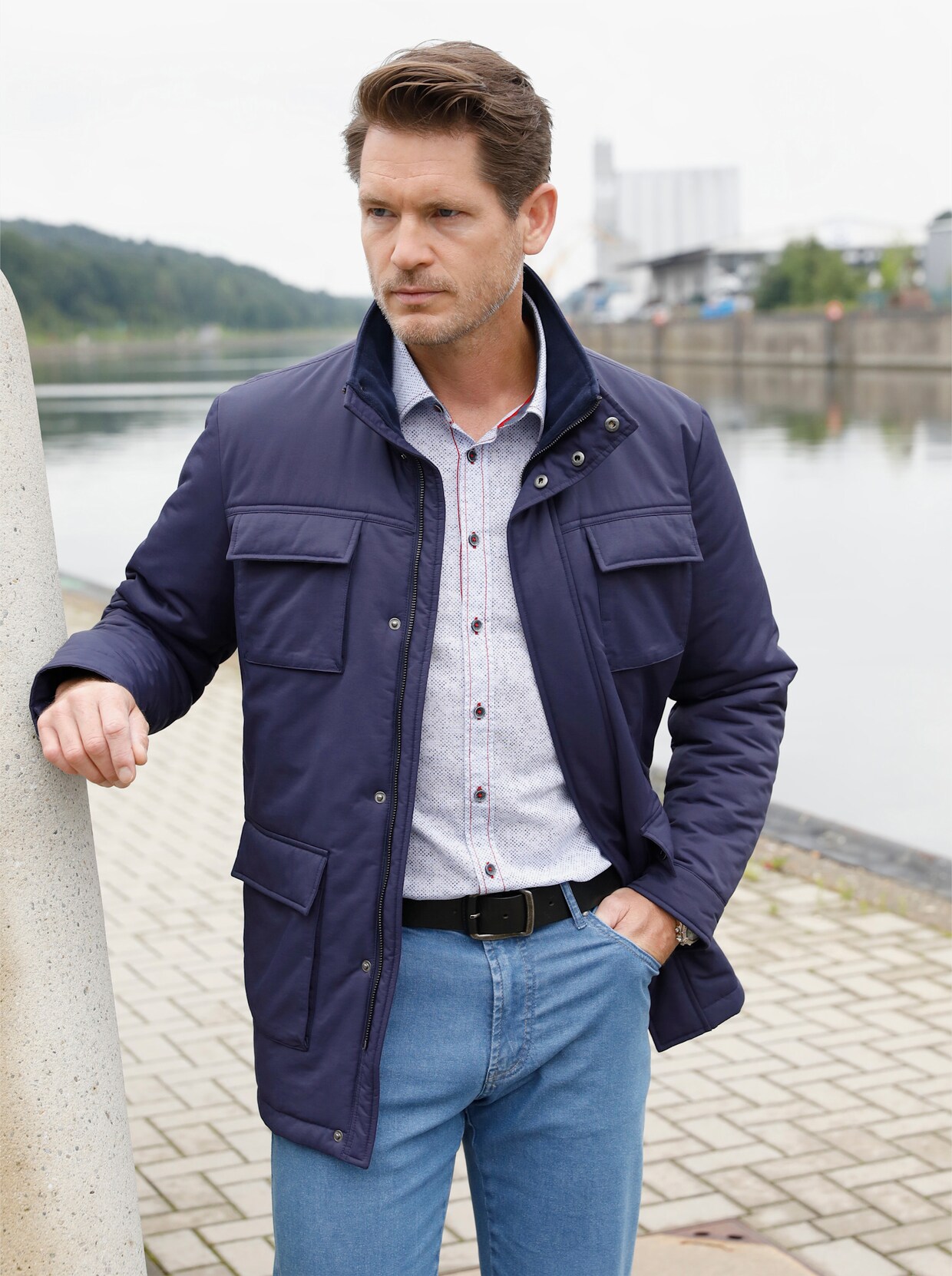 Marco Donati Jacke - nachtblau