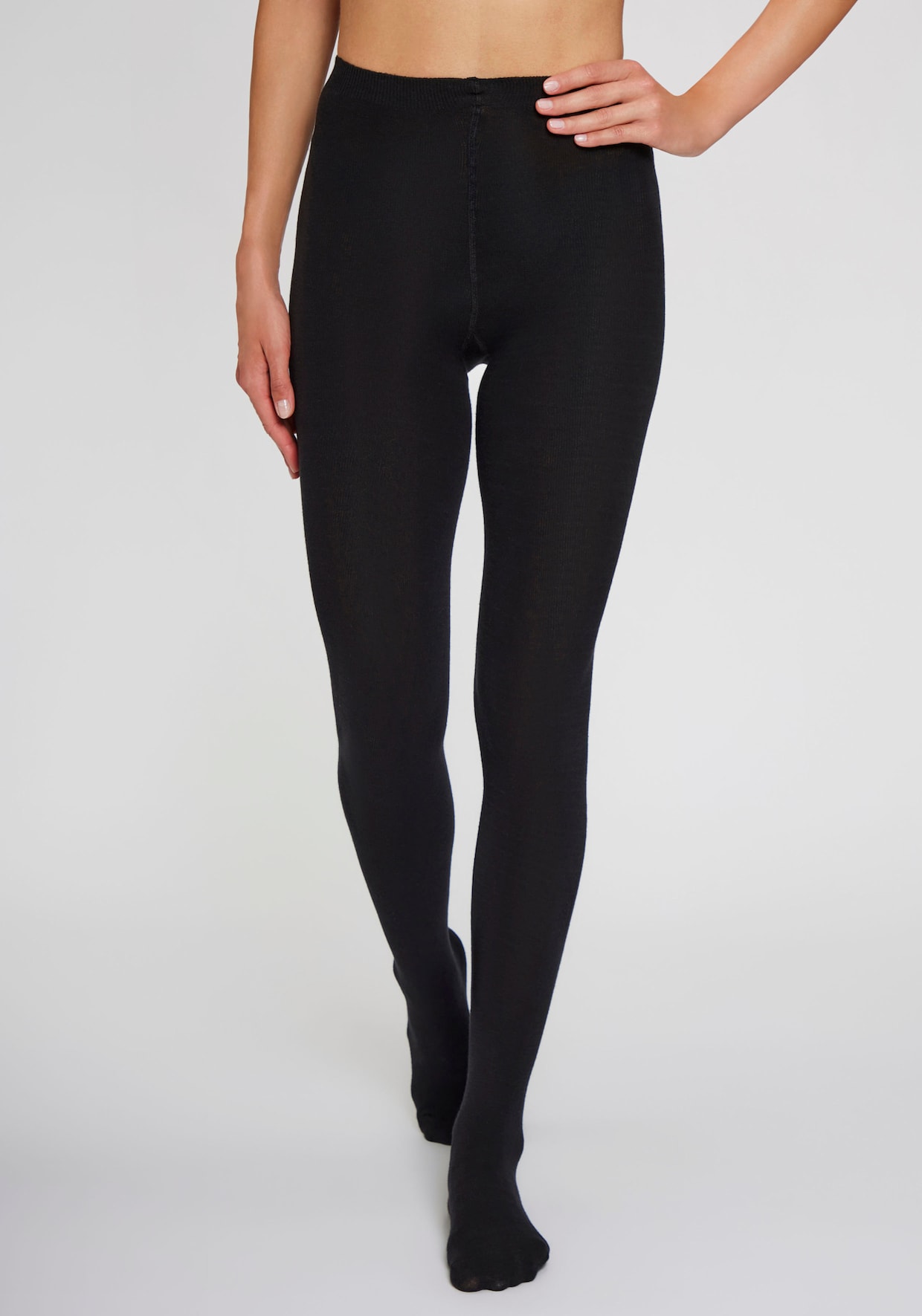 Lavana Strickstrumpfhose - schwarz