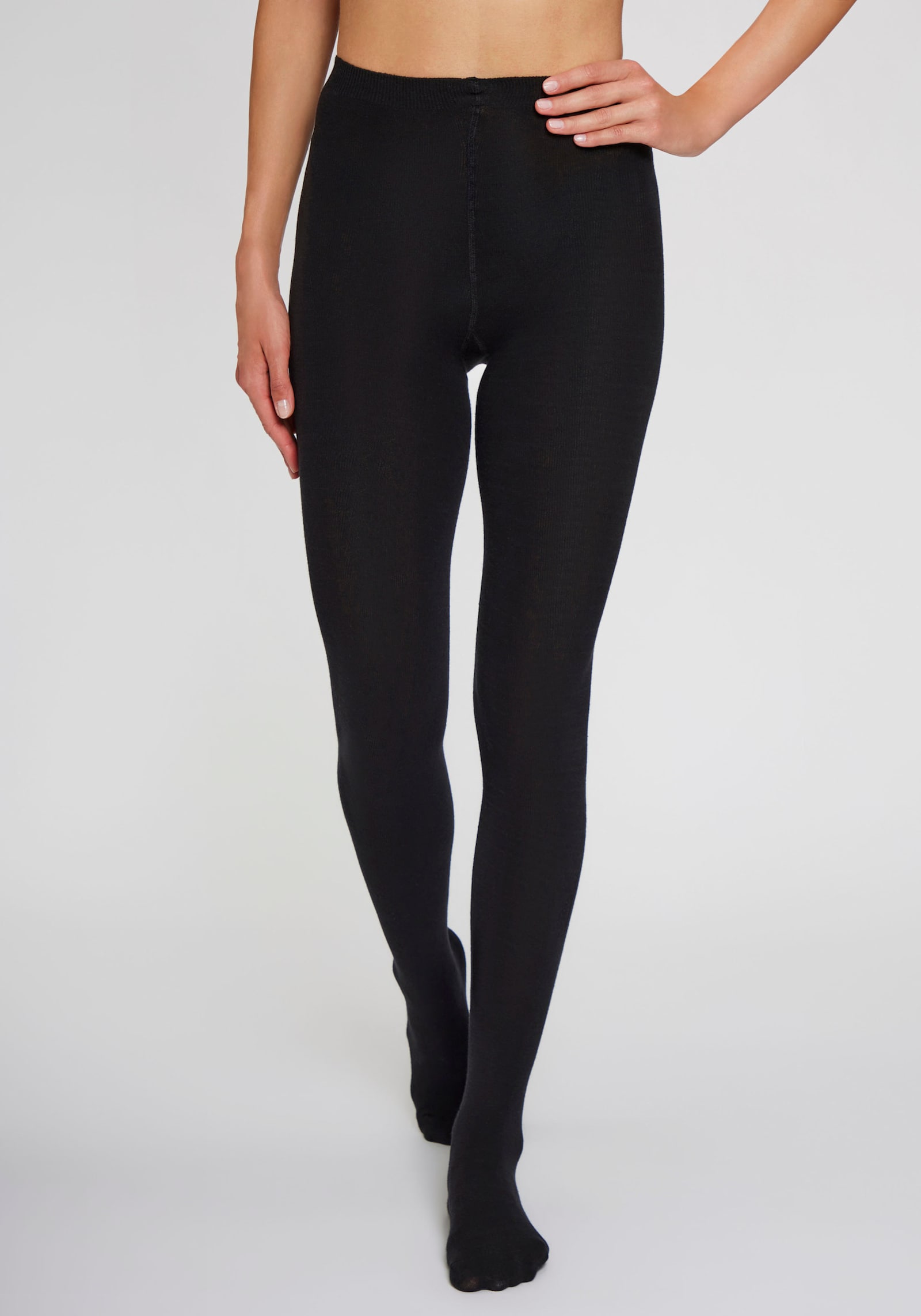 Lavana Strickstrumpfhose - schwarz