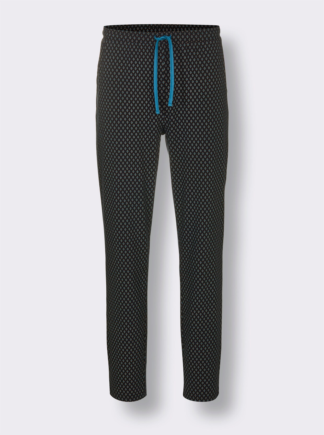 wäschepur men Pyjama - topaas/zwart gedessineerd