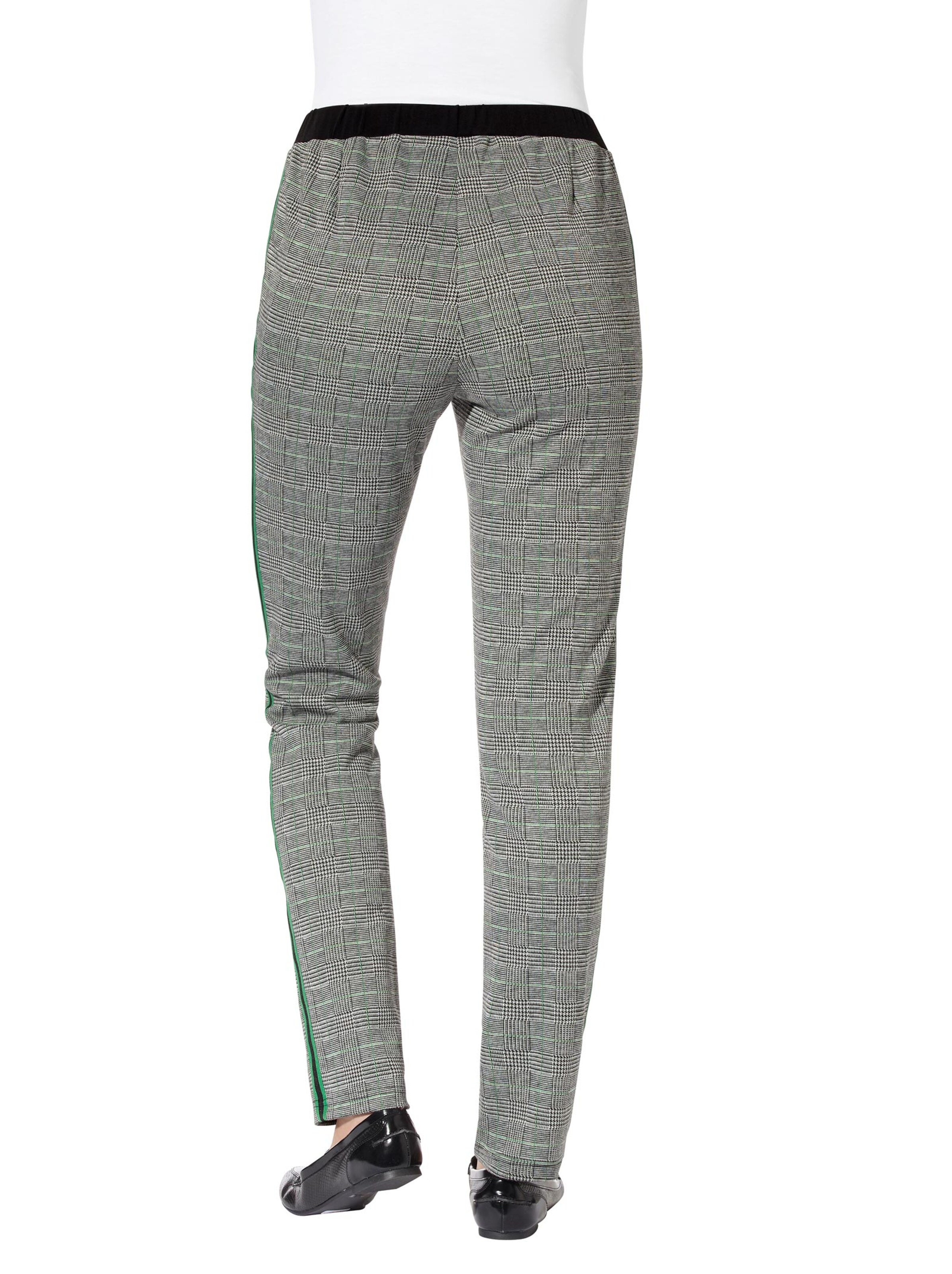 Hose - schwarz-weiß-kariert