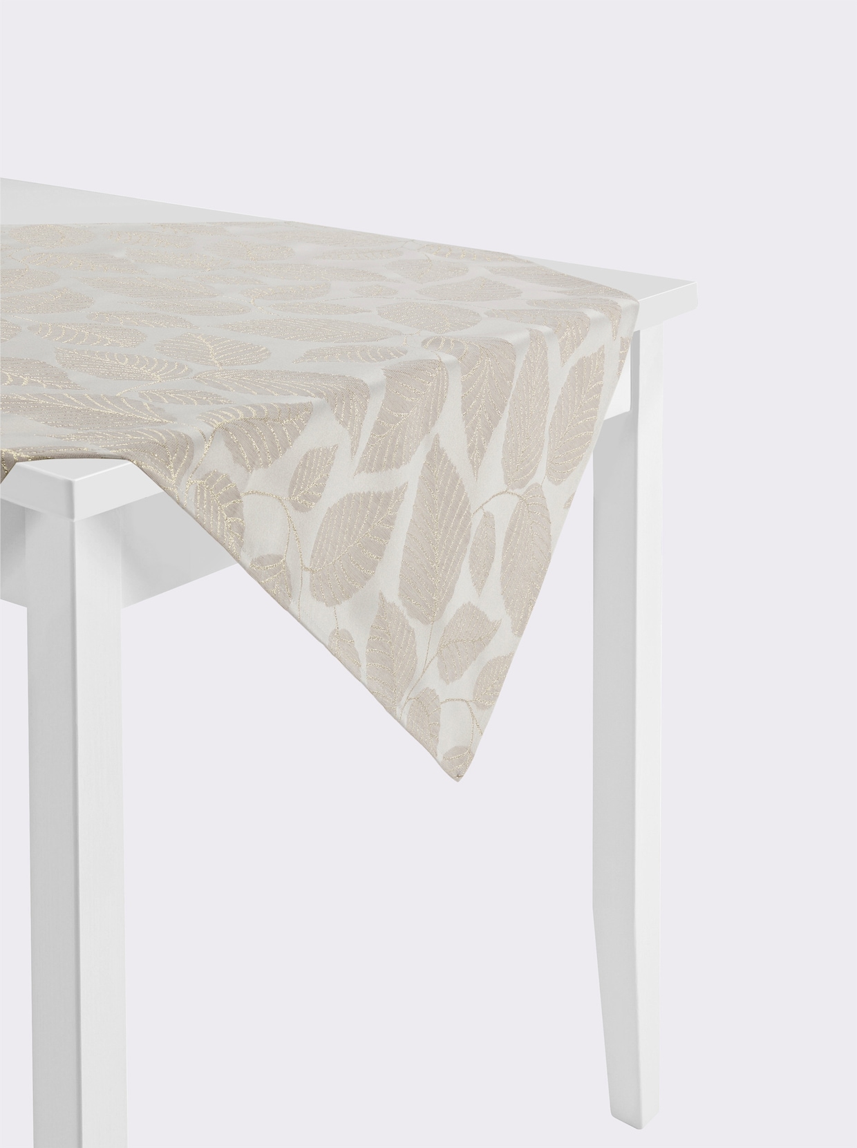 Tischdecke - weiß-beige