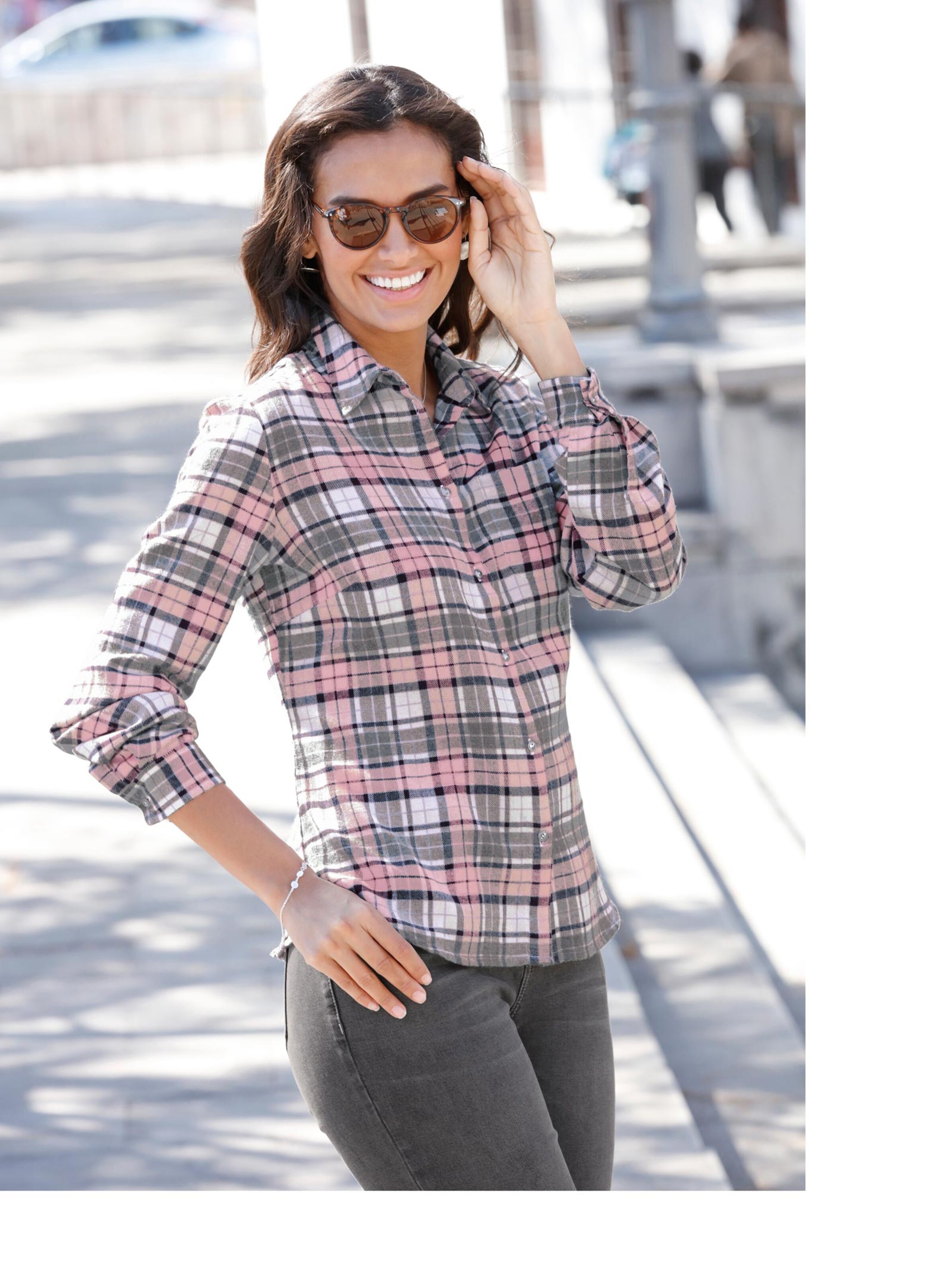 Flanellen blouse