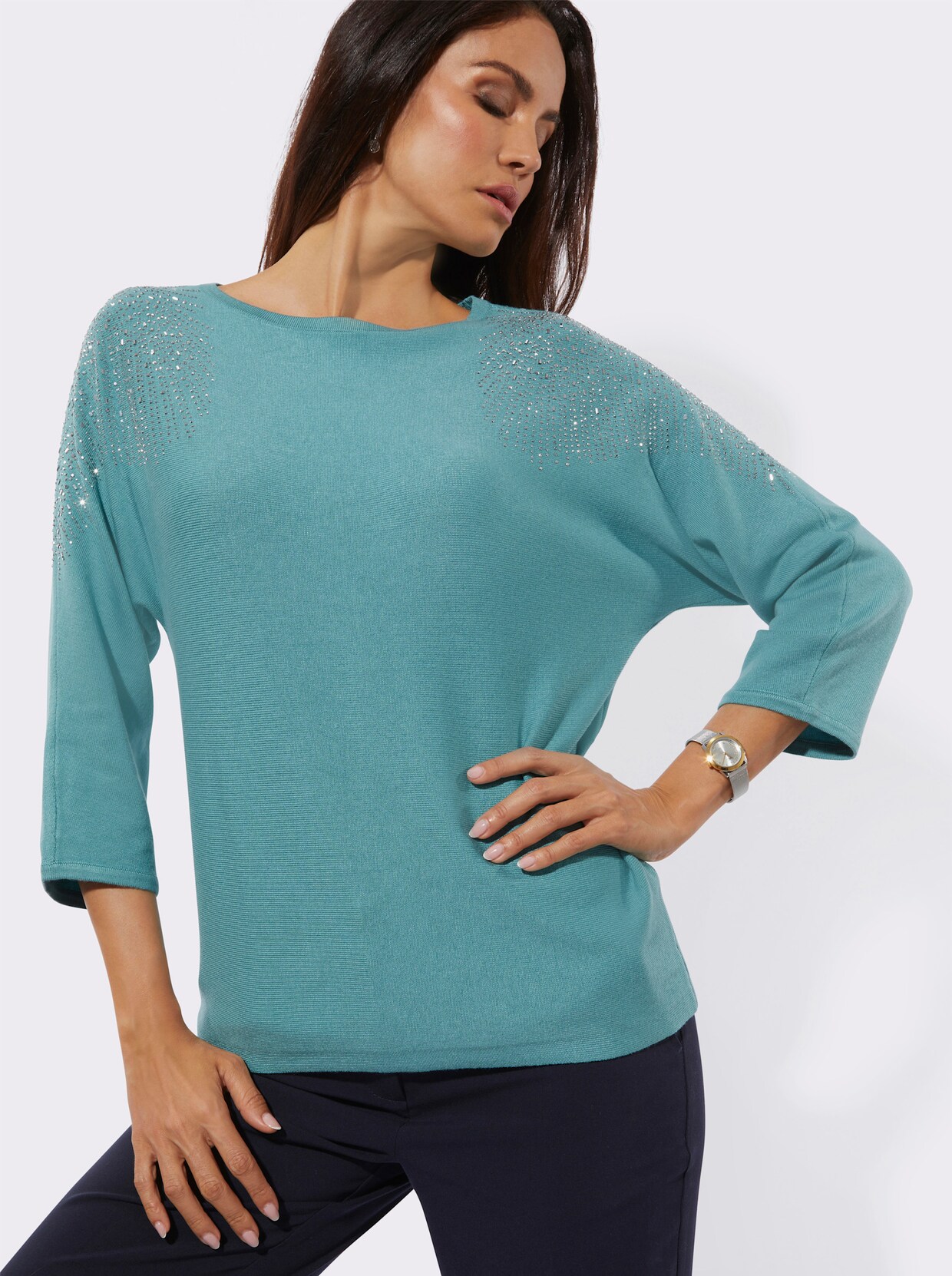 3/4 Arm-Pullover - ozean