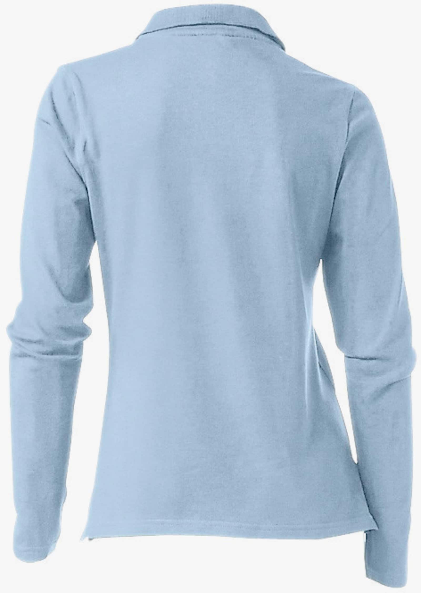 heine Langarm-Poloshirt in Pikee-Qualität - bleu