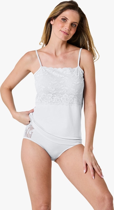 wäschepur Trägerhemd - weiss