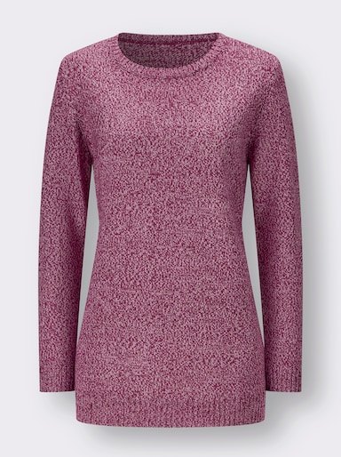 Longpullover - malve-meliert