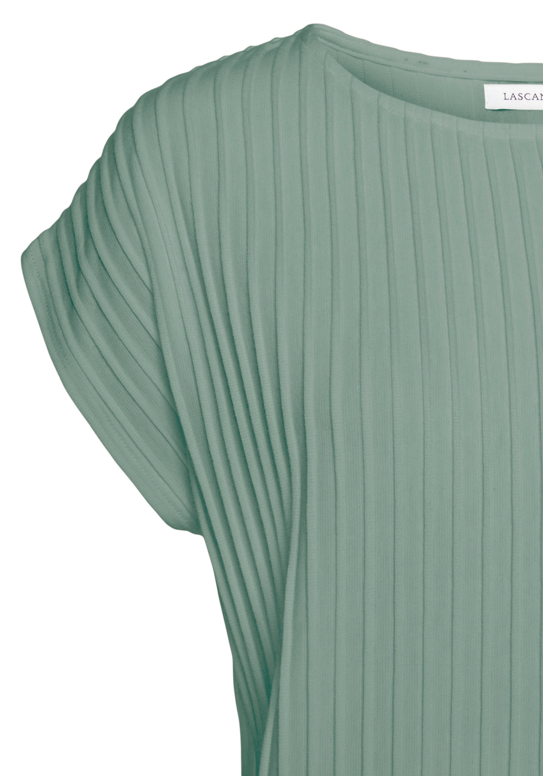 Shirt Kurzarm günstig Kaufen-Kurzarmshirt in khaki von LASCANA. Kurzarmshirt in khaki von LASCANA <![CDATA[Shirt von Lascana. Runder Halsausschnitt, Kurze überschnittene Ärmel. Gerader Saumabschluss. Lockere Passform. Aus weicher Strukturware.]]>. 