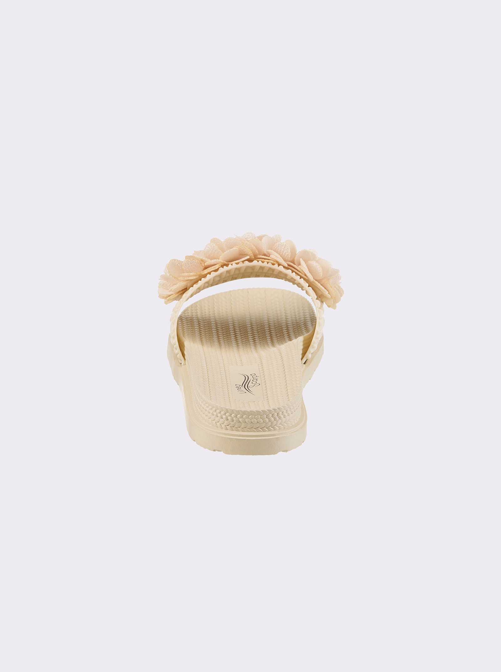 Siebi´s Badslipper met applicatie - vanille