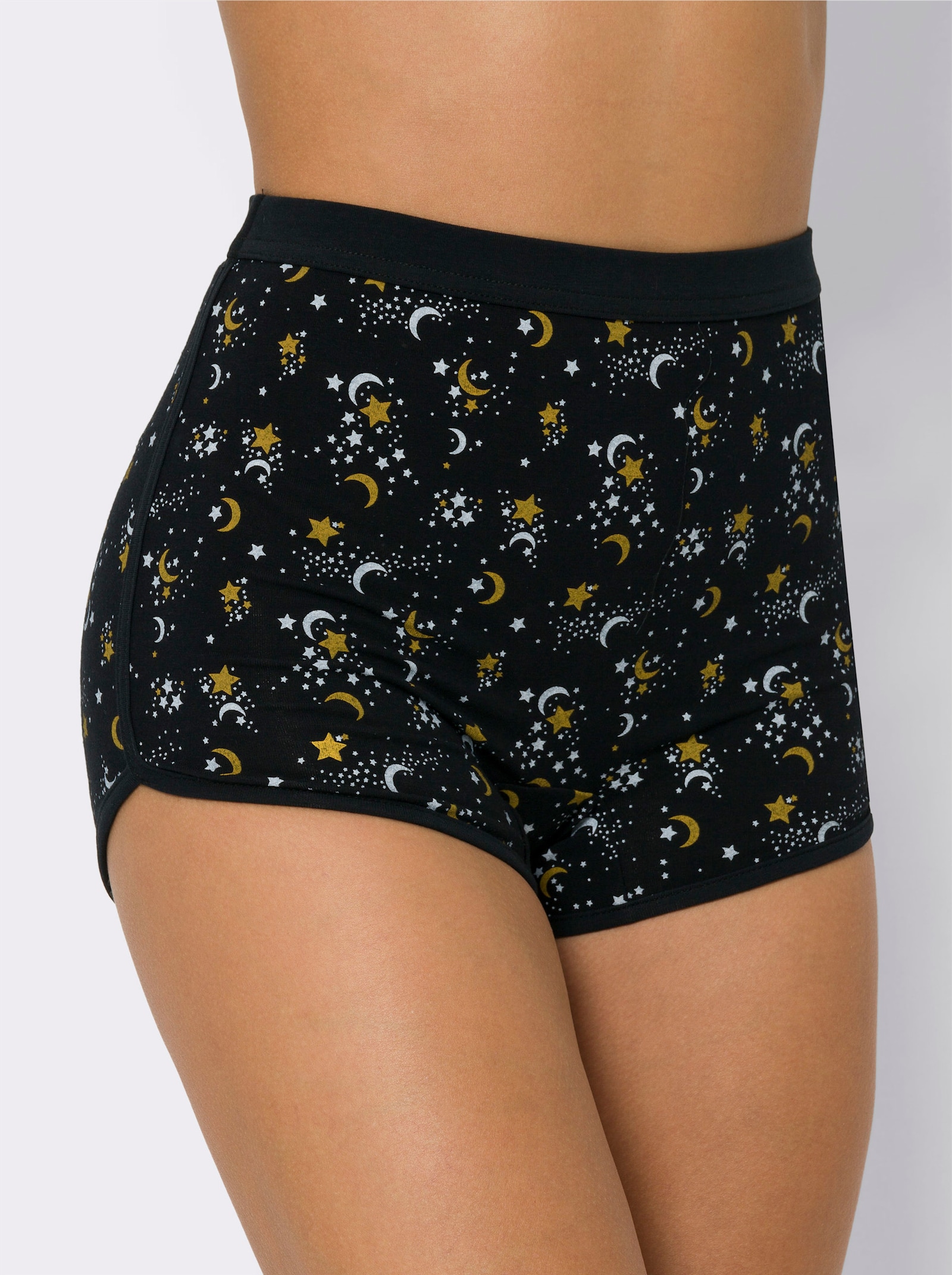 Kalhotky panty v balení po 2 kusech - bílá-potisk + černá-potisk