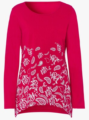 Shirt - rot-bedruckt