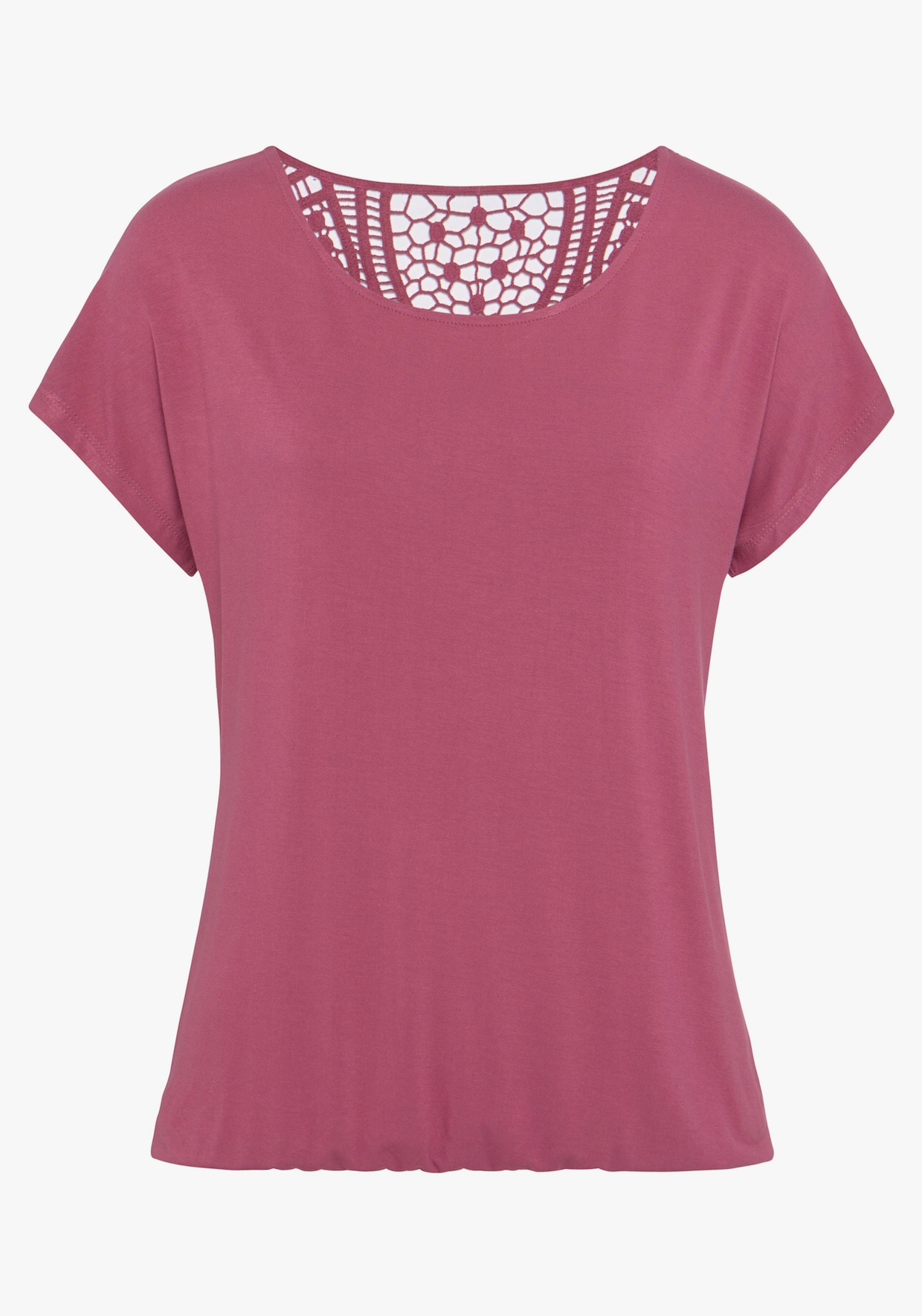 Vivance T-shirt - roze, bessenrood