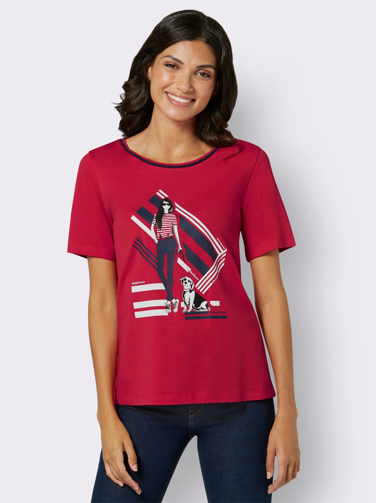 Shirt met korte mouwen - rood