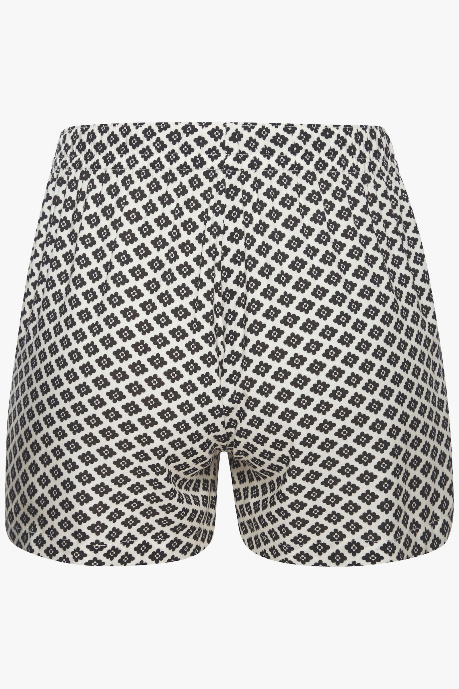 LASCANA Pyjamashorts - schwarz-weiß-gemustert