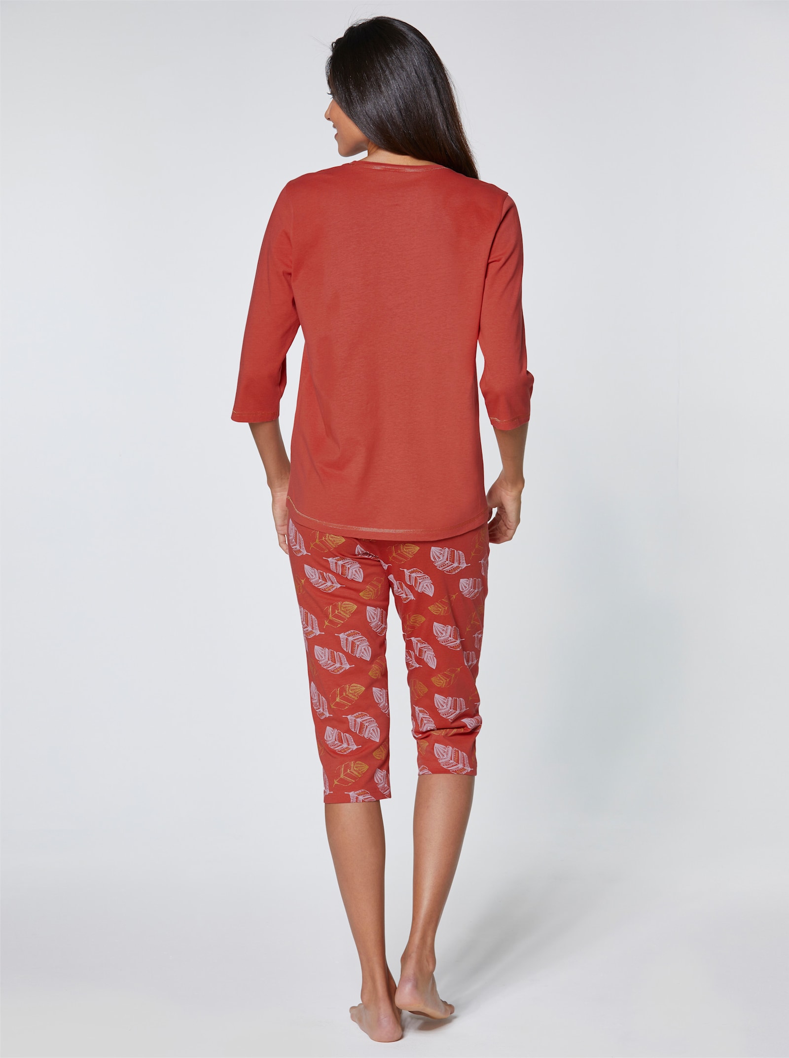 wäschepur Schlafanzug mit Glanz-Effekten - terra