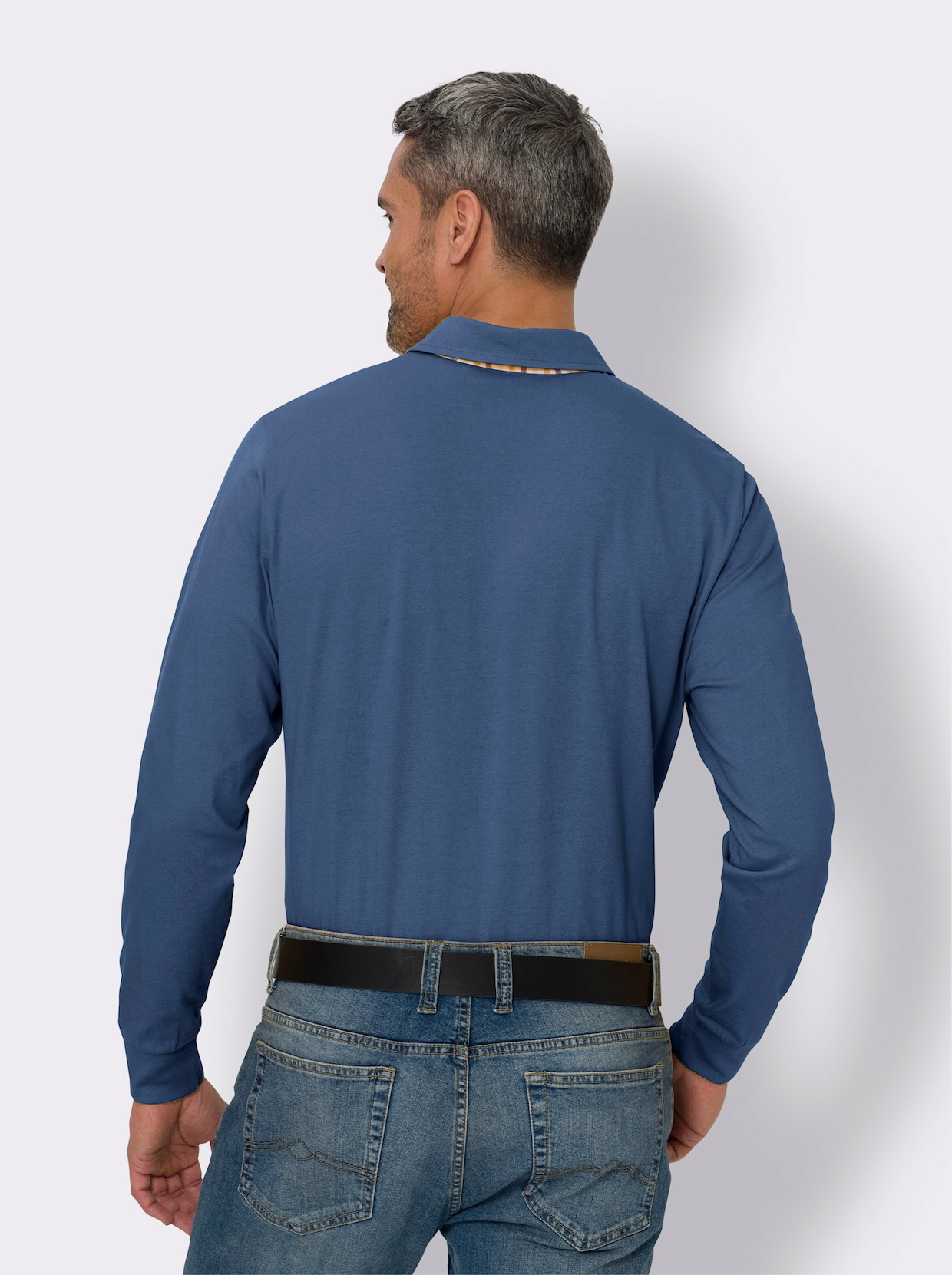 Poloshirt - jeansblauw