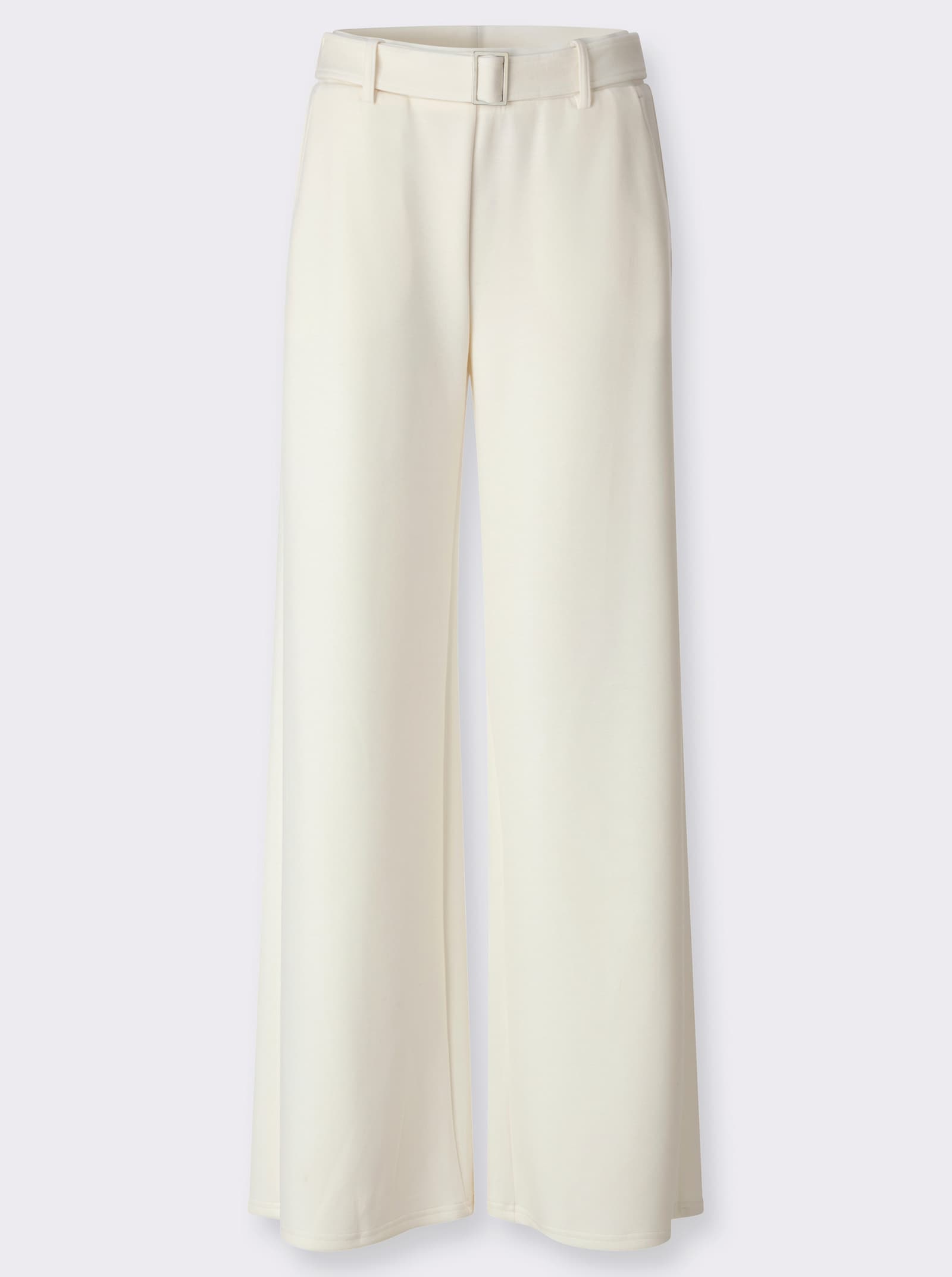 heine Jerseyhose mit Gürtel - ecru