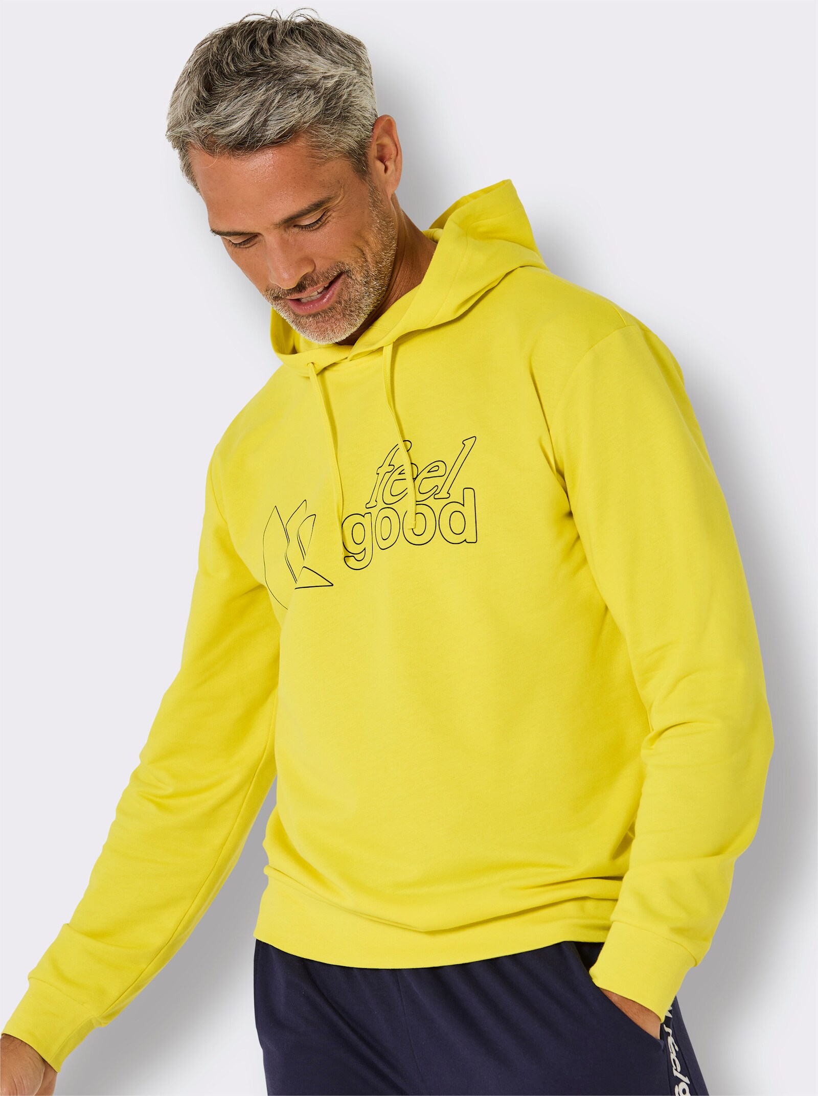 feel good Sweatshirt - limone-schwarz