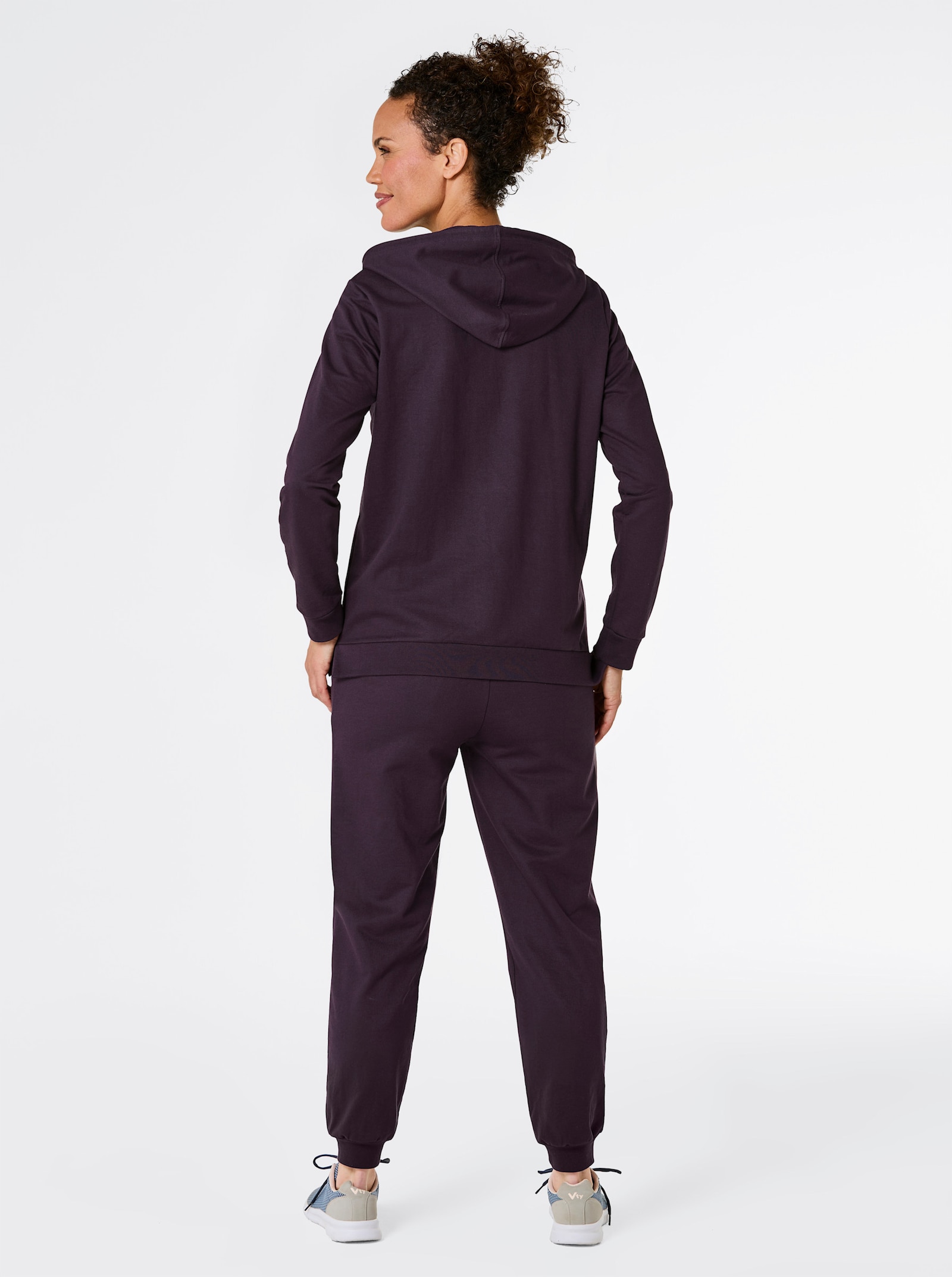 Catamaran Sports Freizeitanzug mit weitenregulierbarer Kapuze - aubergine