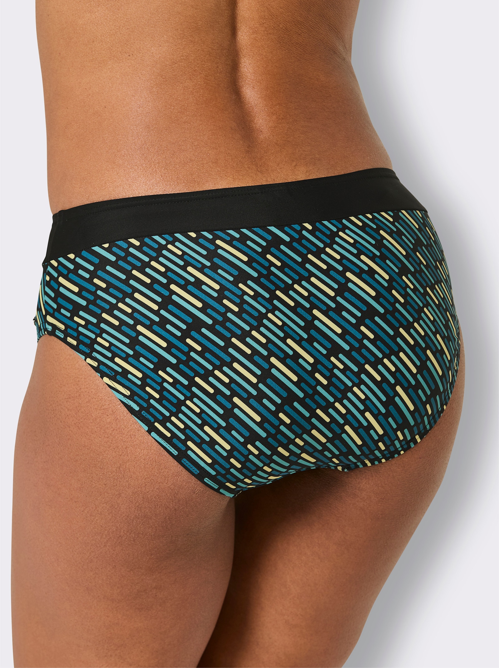 Bikini-Slip - schwarz-topas