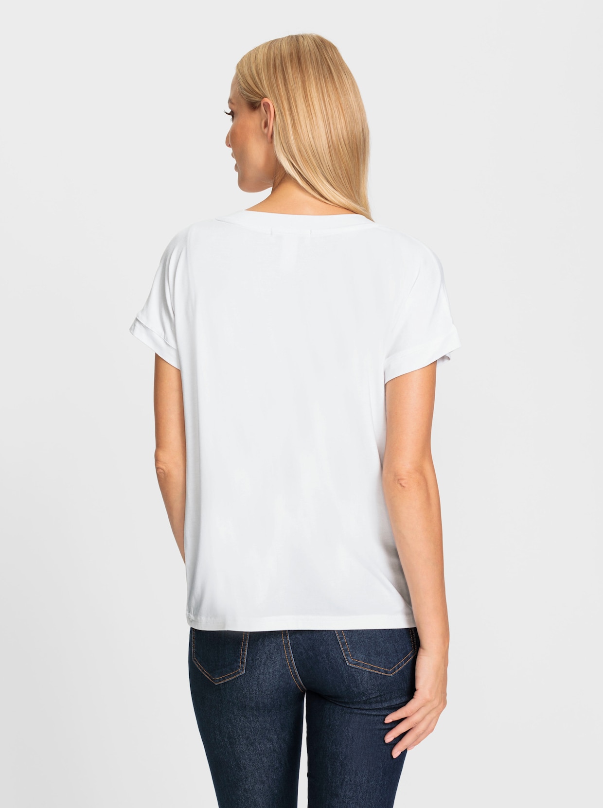heine Kurzarmshirt - weiß