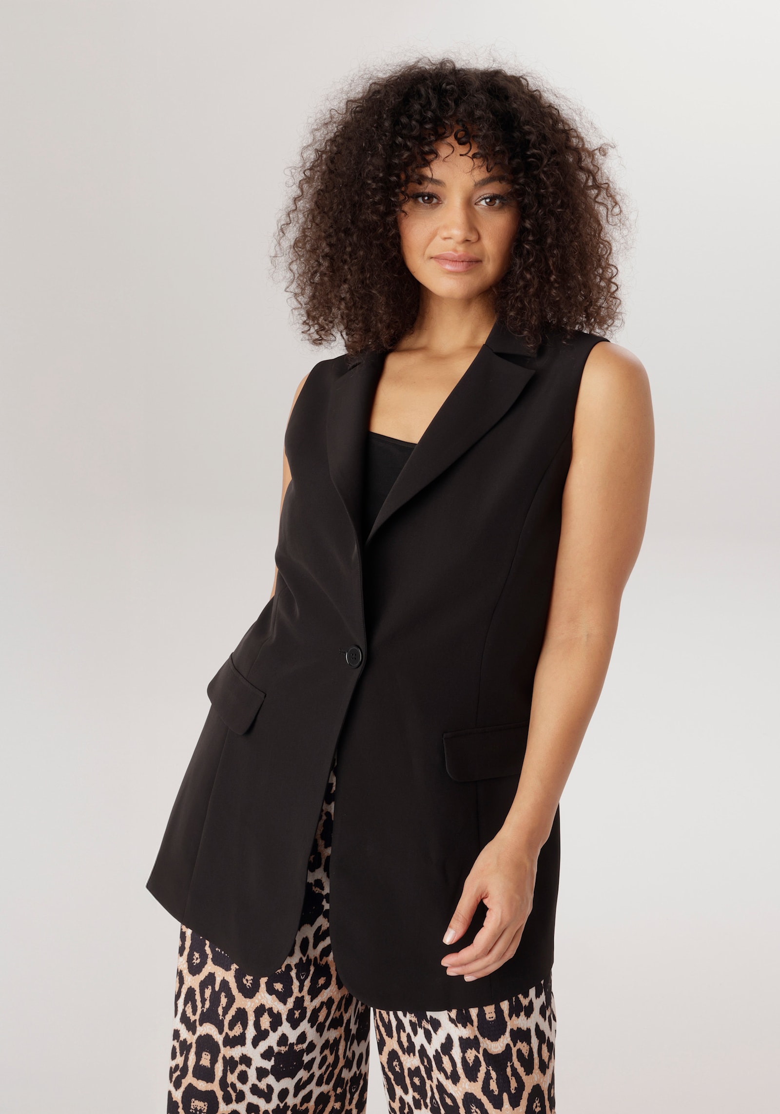 Aniston PLUS Longweste - schwarz