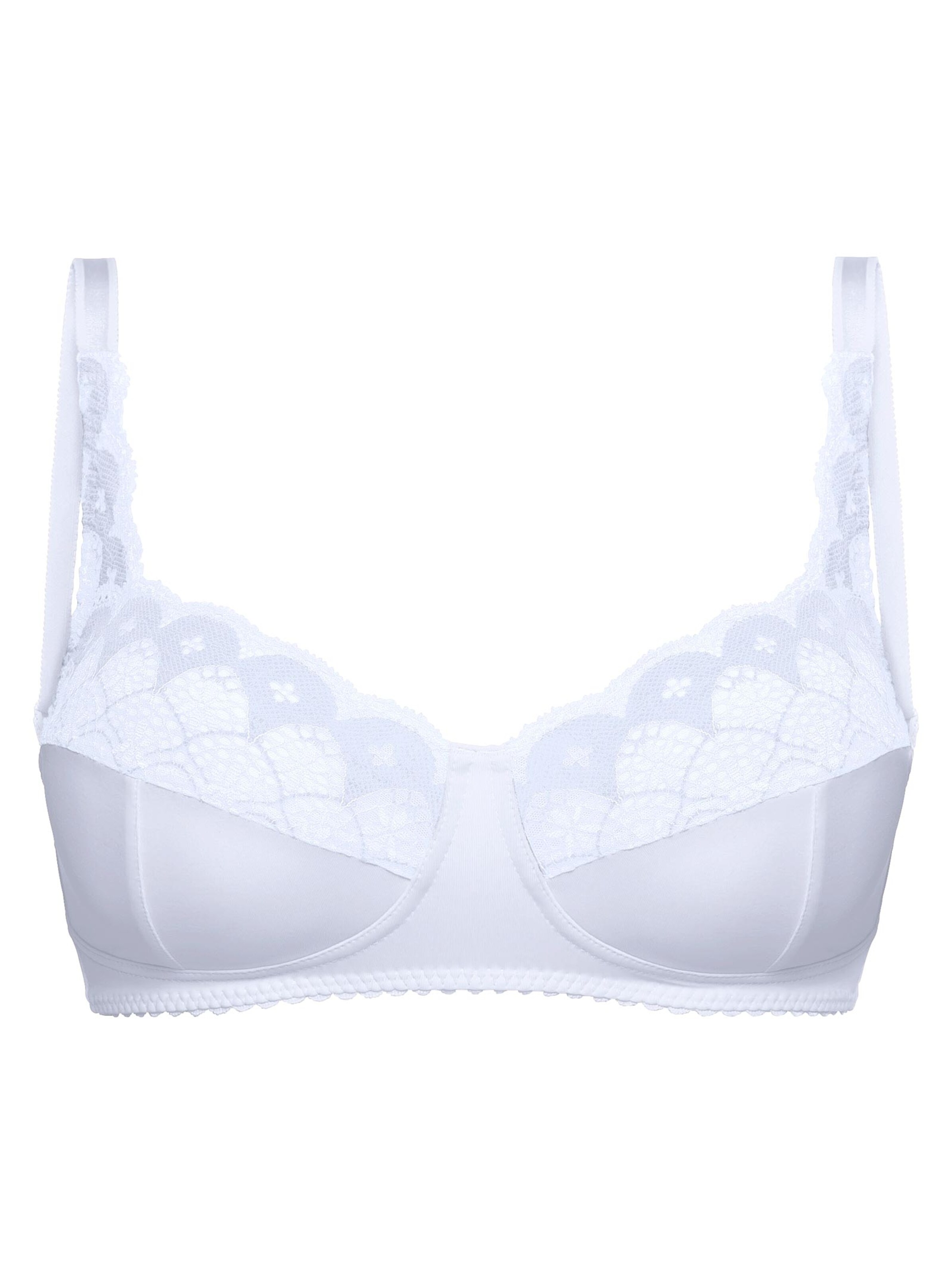 wäschepur BH ohne Bügel - weiß