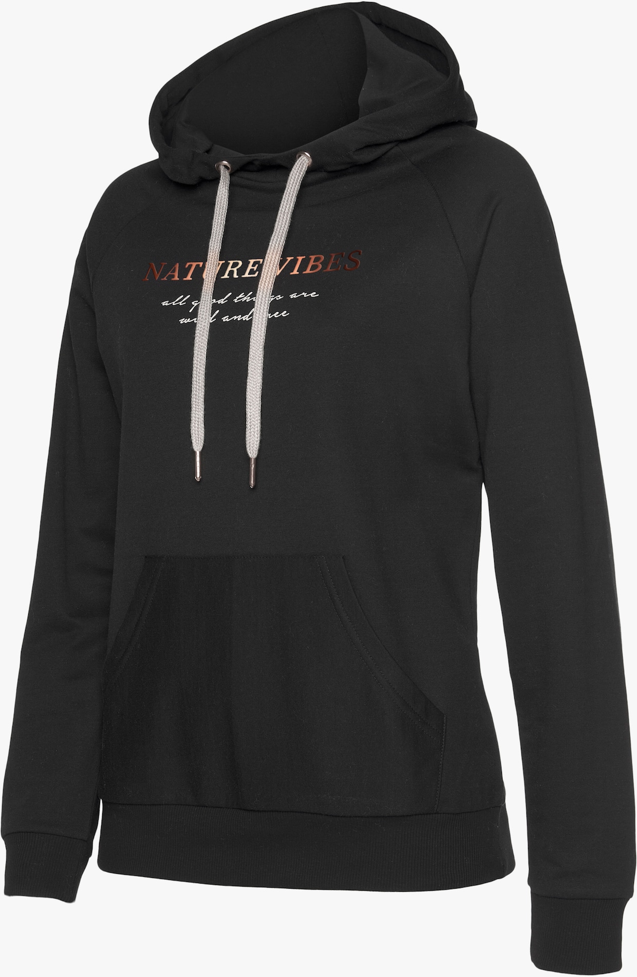 LASCANA Hoodie - schwarz