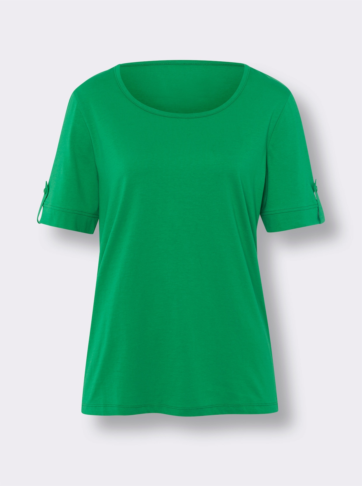 Doppelpack Shirts - grasgrün + ecru-grasgrün-geringelt