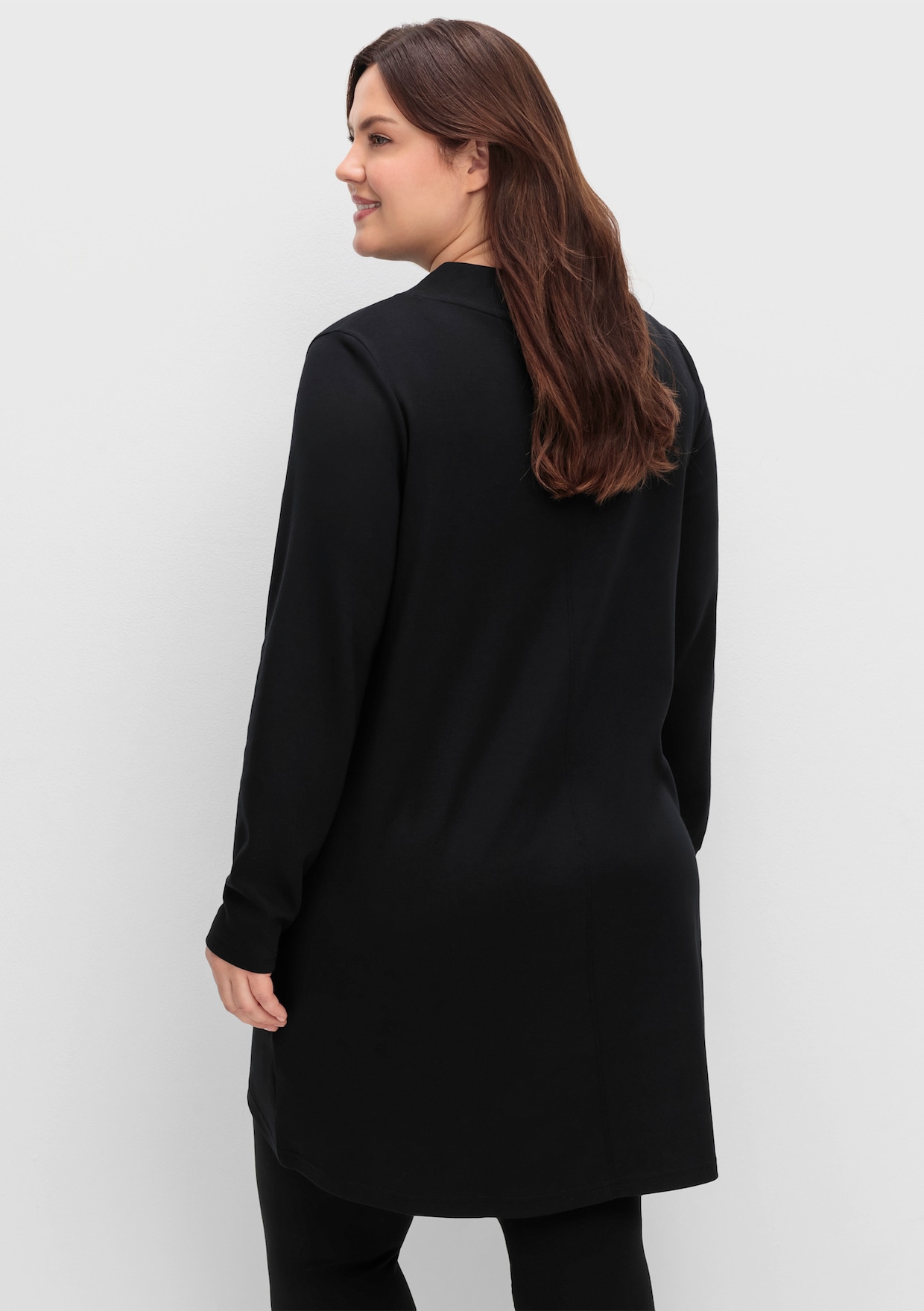 sheego Lang shirt - zwart