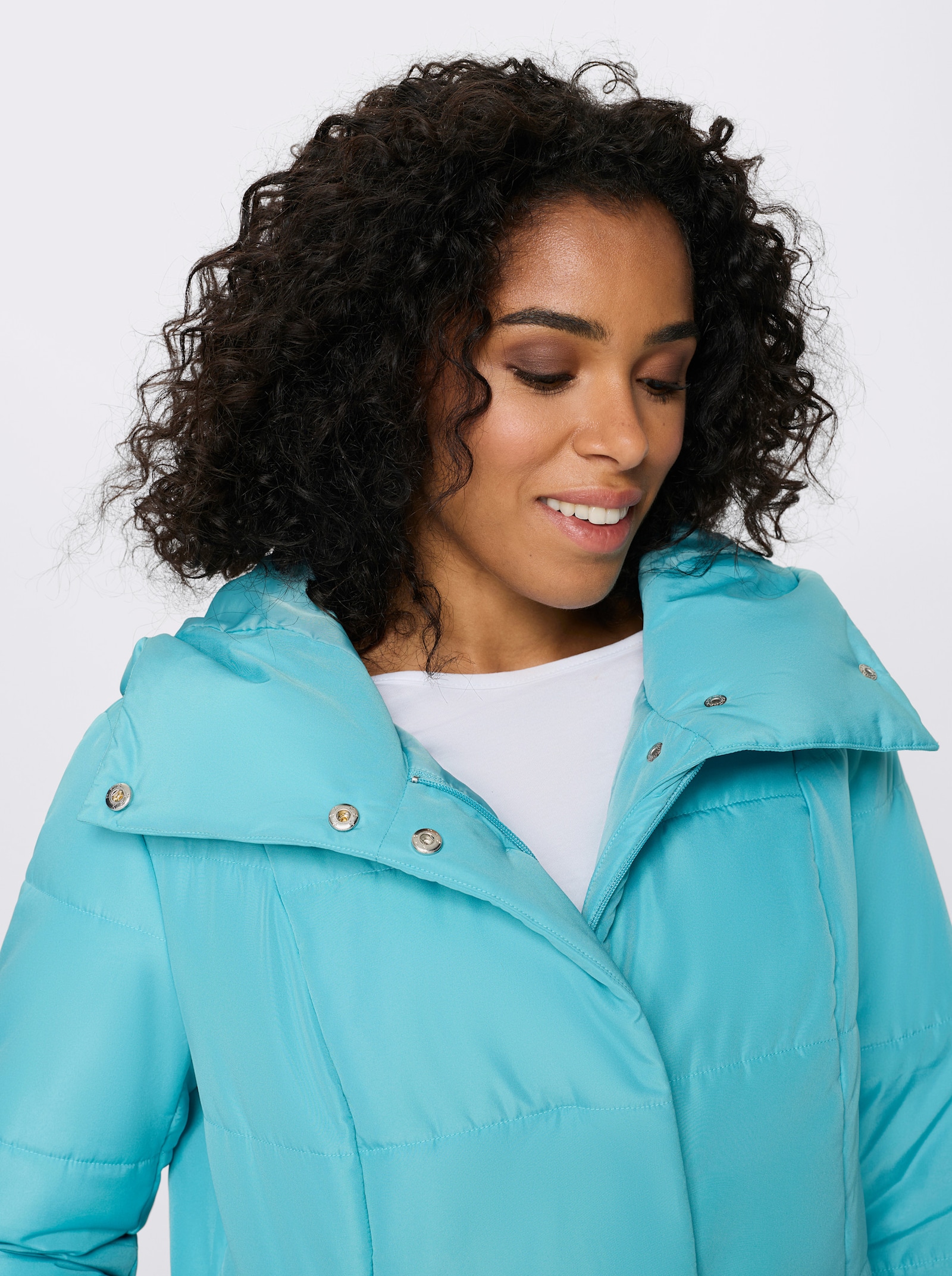 Steppjacke mit Kapuze - ozean