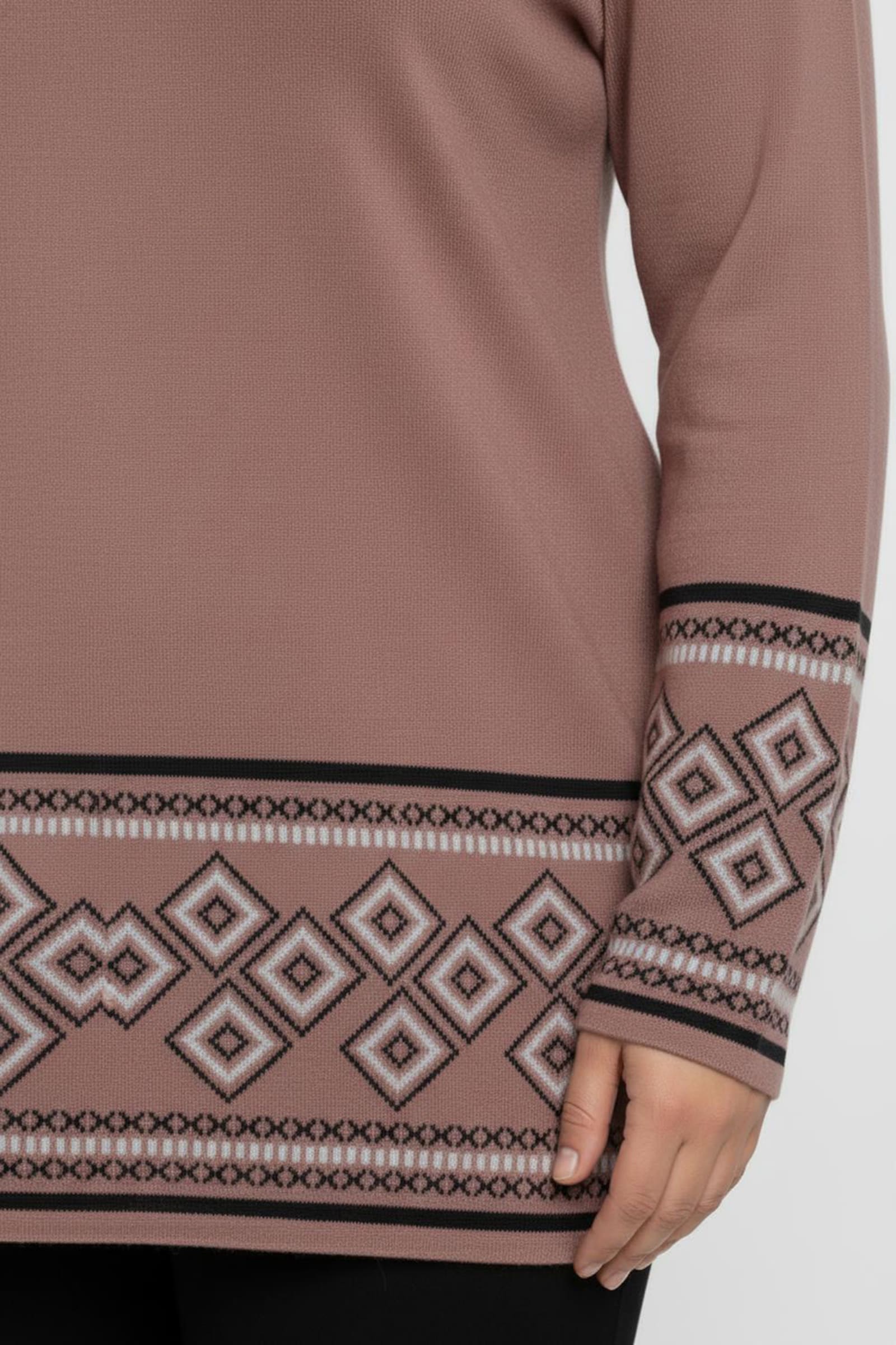 Longpullover weich wie Kaschmir - rosenholz-marine