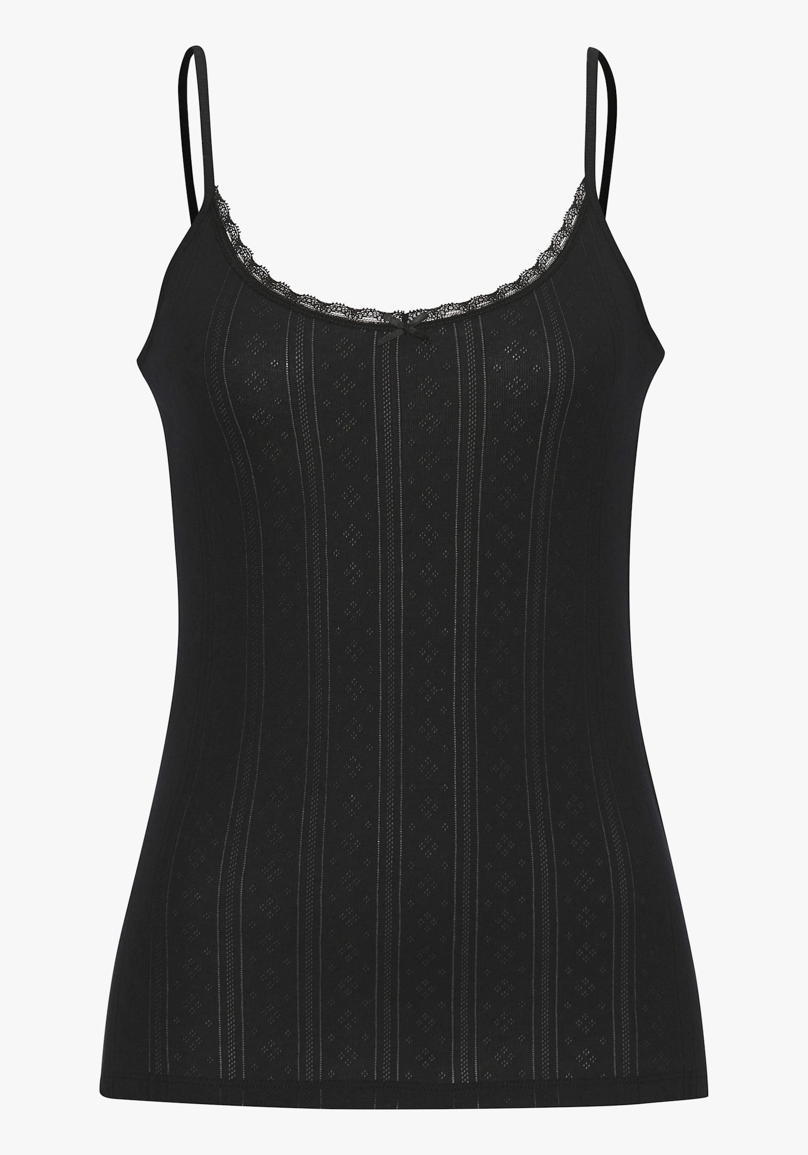 Vivance Unterhemd - schwarz, creme