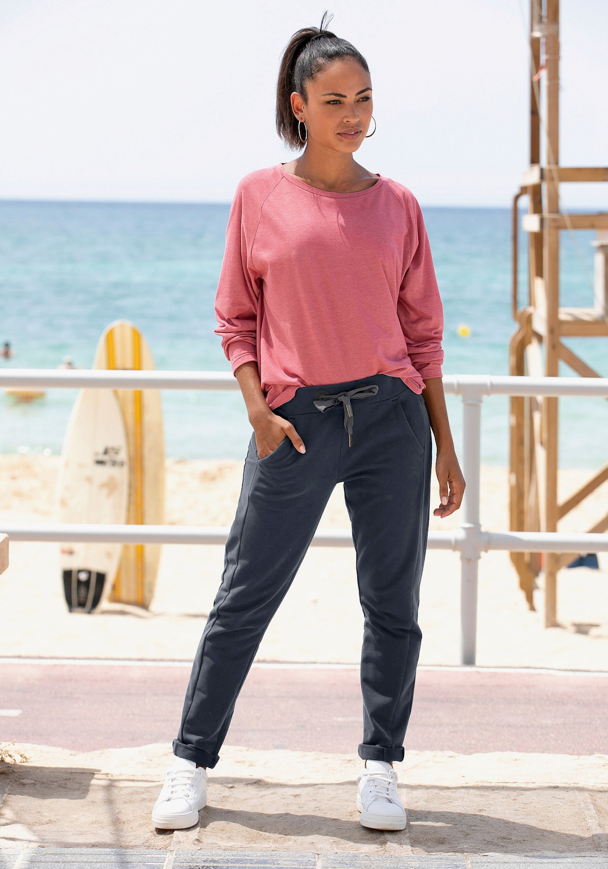 Elbsand Pantalon sweat - marine