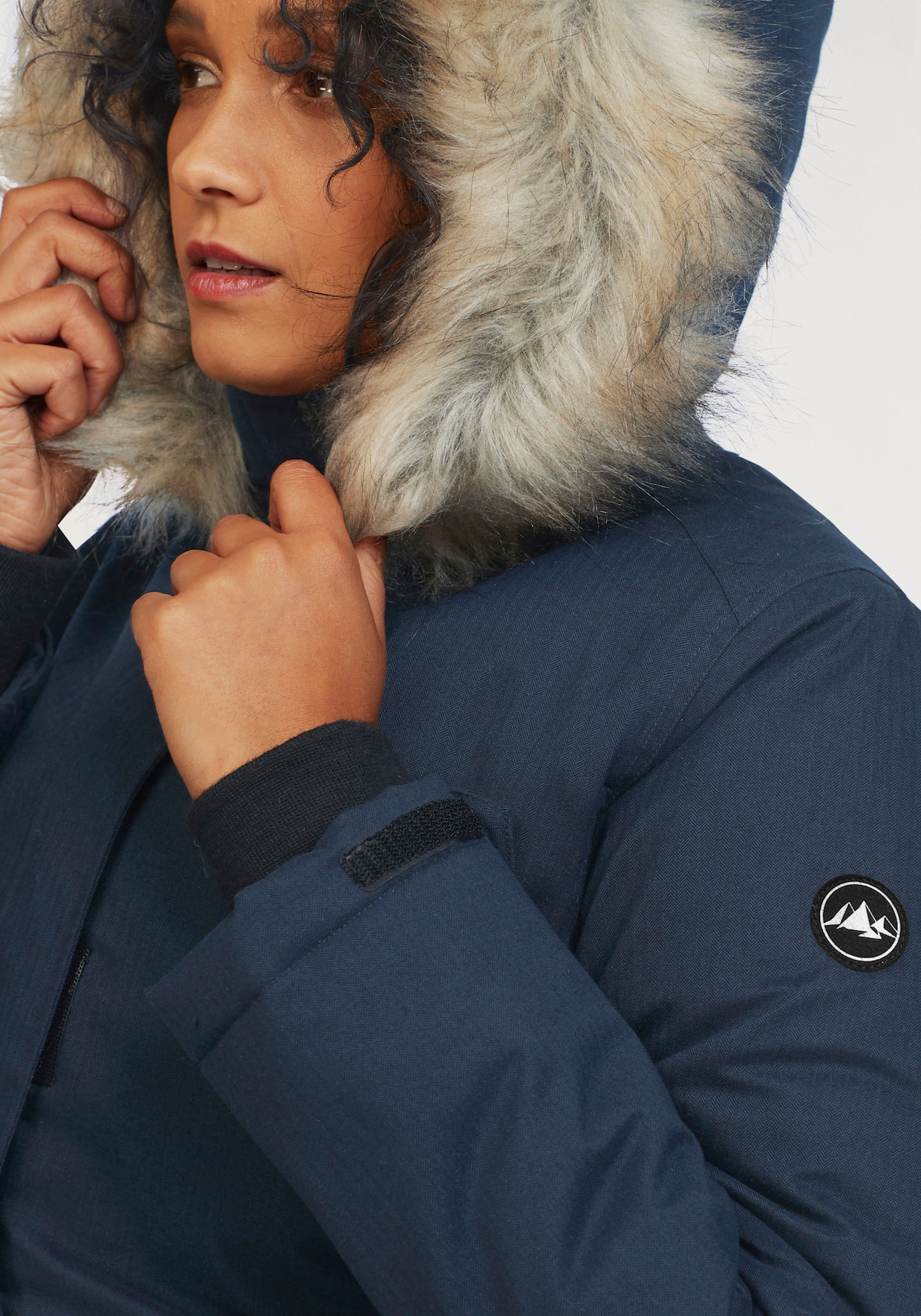 Funktionsparka - marine-meliert