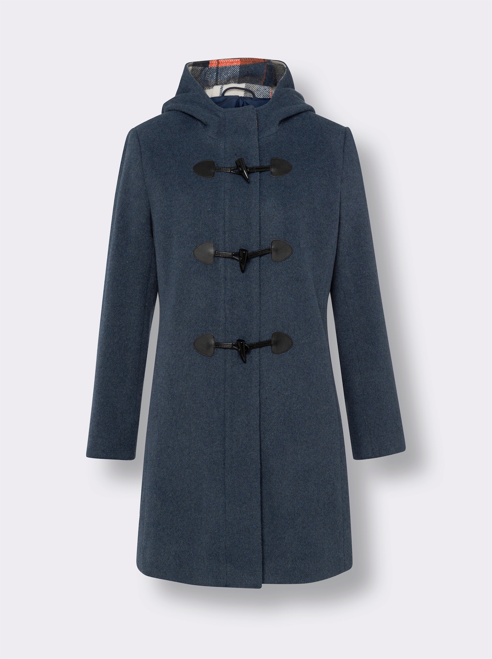 Jacke mit Knebelknöpfen - taubenblau