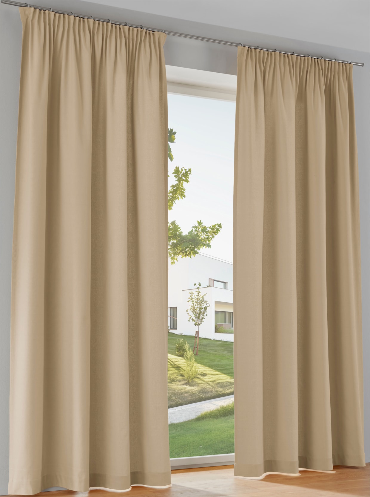 heine home gordijnen - beige