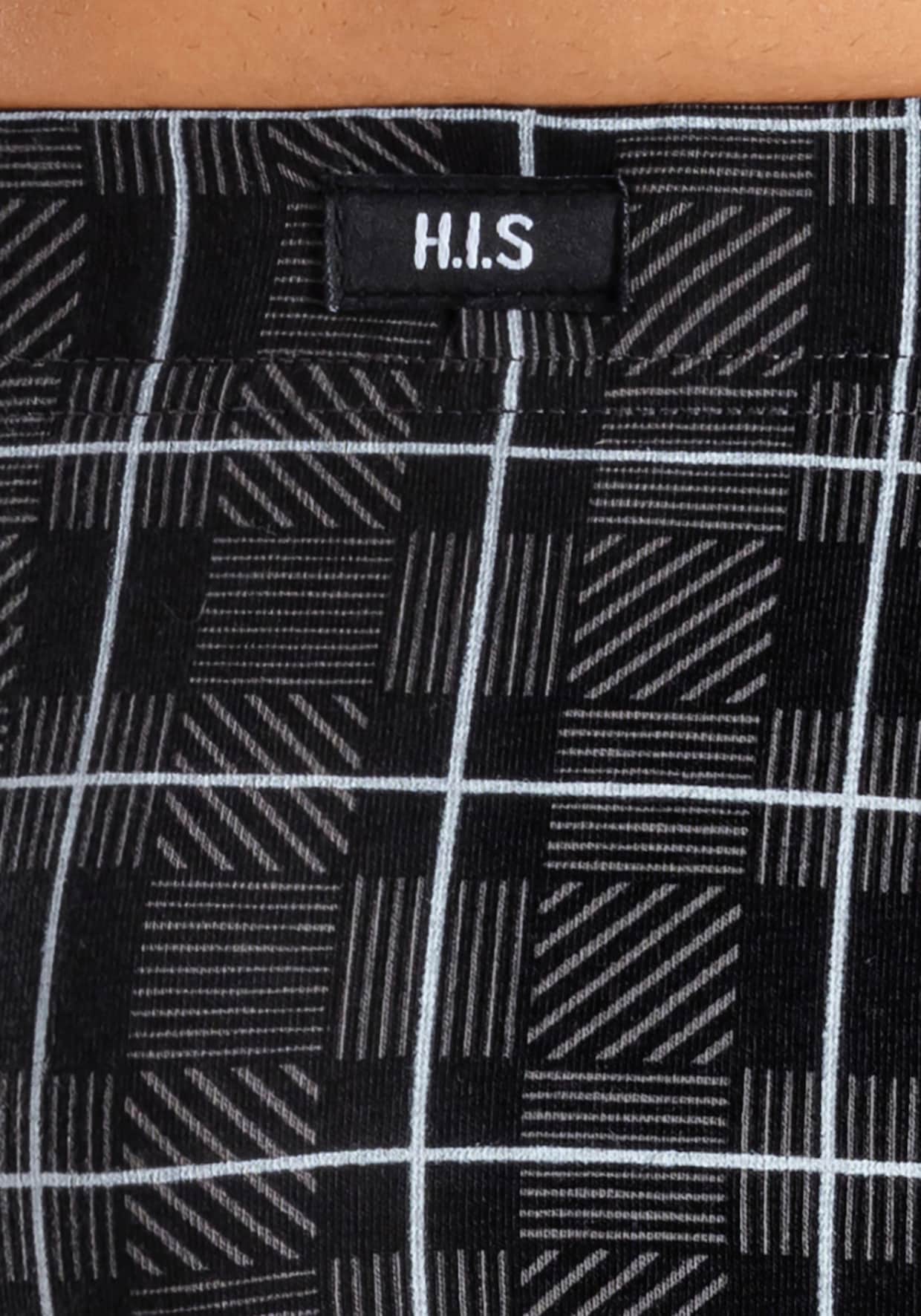 H.I.S Boxer - anthra / schwarz / grau / streifen / karo