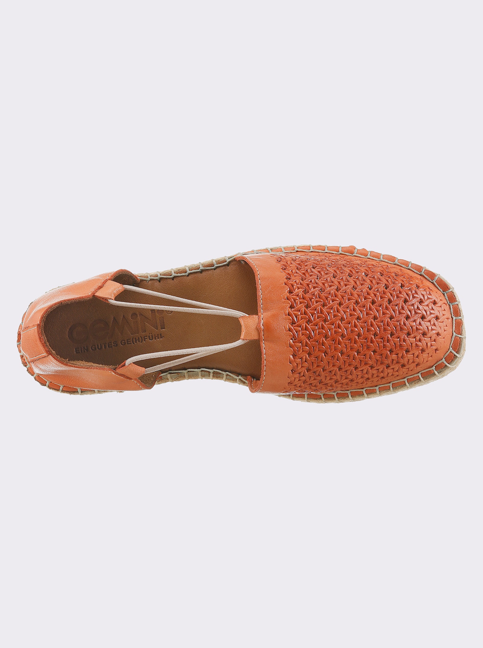 Gemini Slipper mit Gummizug - papaya