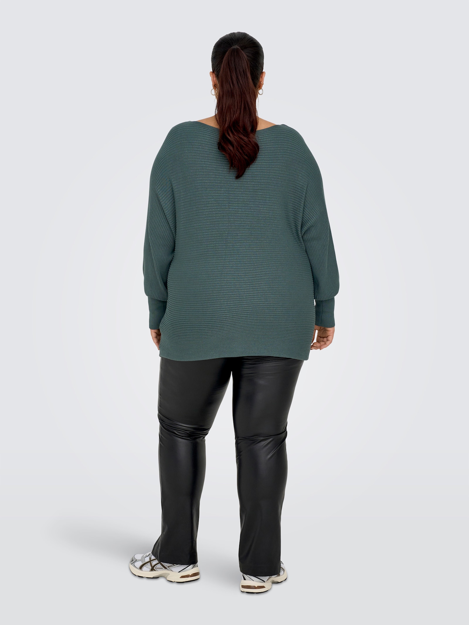 ONLY CARMAKOMA Strickpullover - balsam green