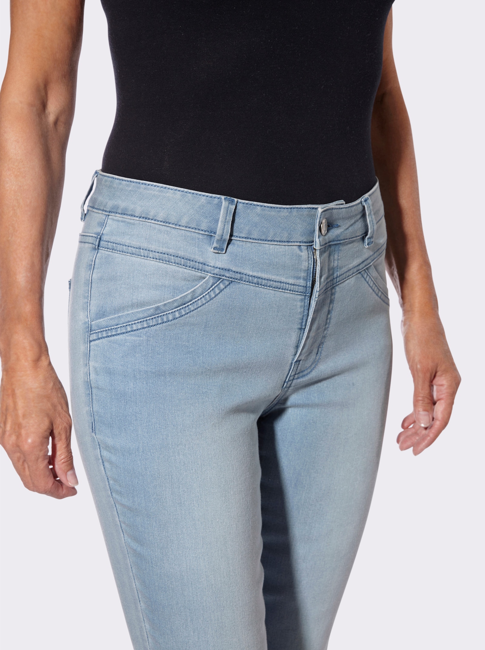 7/8-Jeans in Stretch-Qualität - blue-bleached